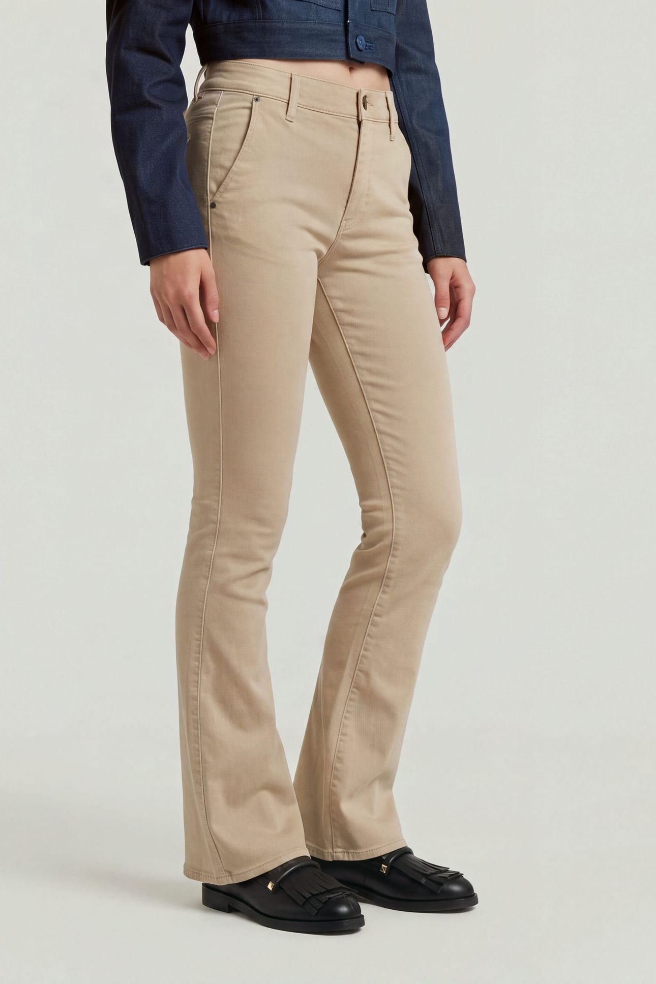 3301 FLARE CHINO BEIGE/KHAKI 1