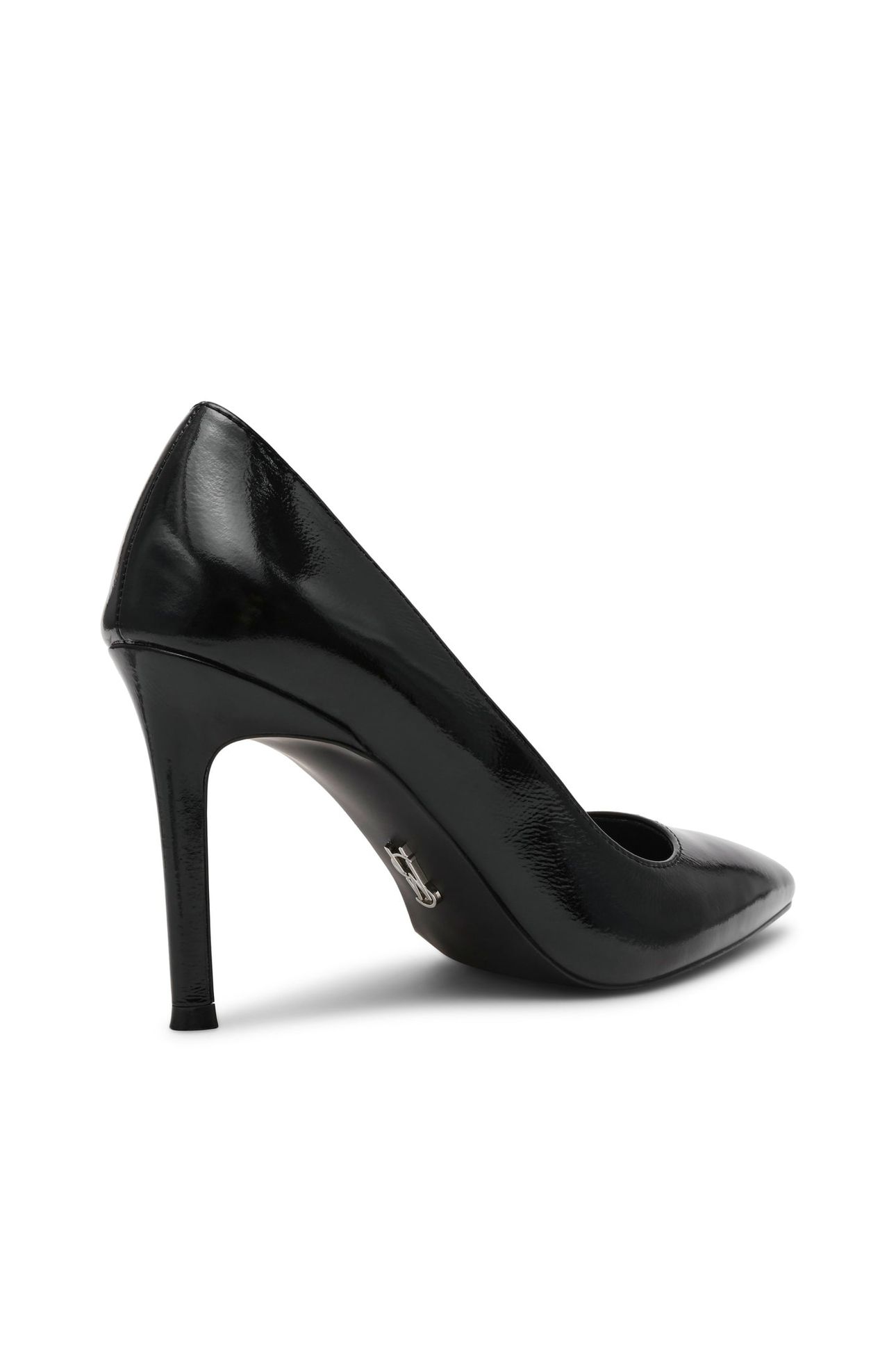 SECURED PUMPS BLACK LEATHER 3