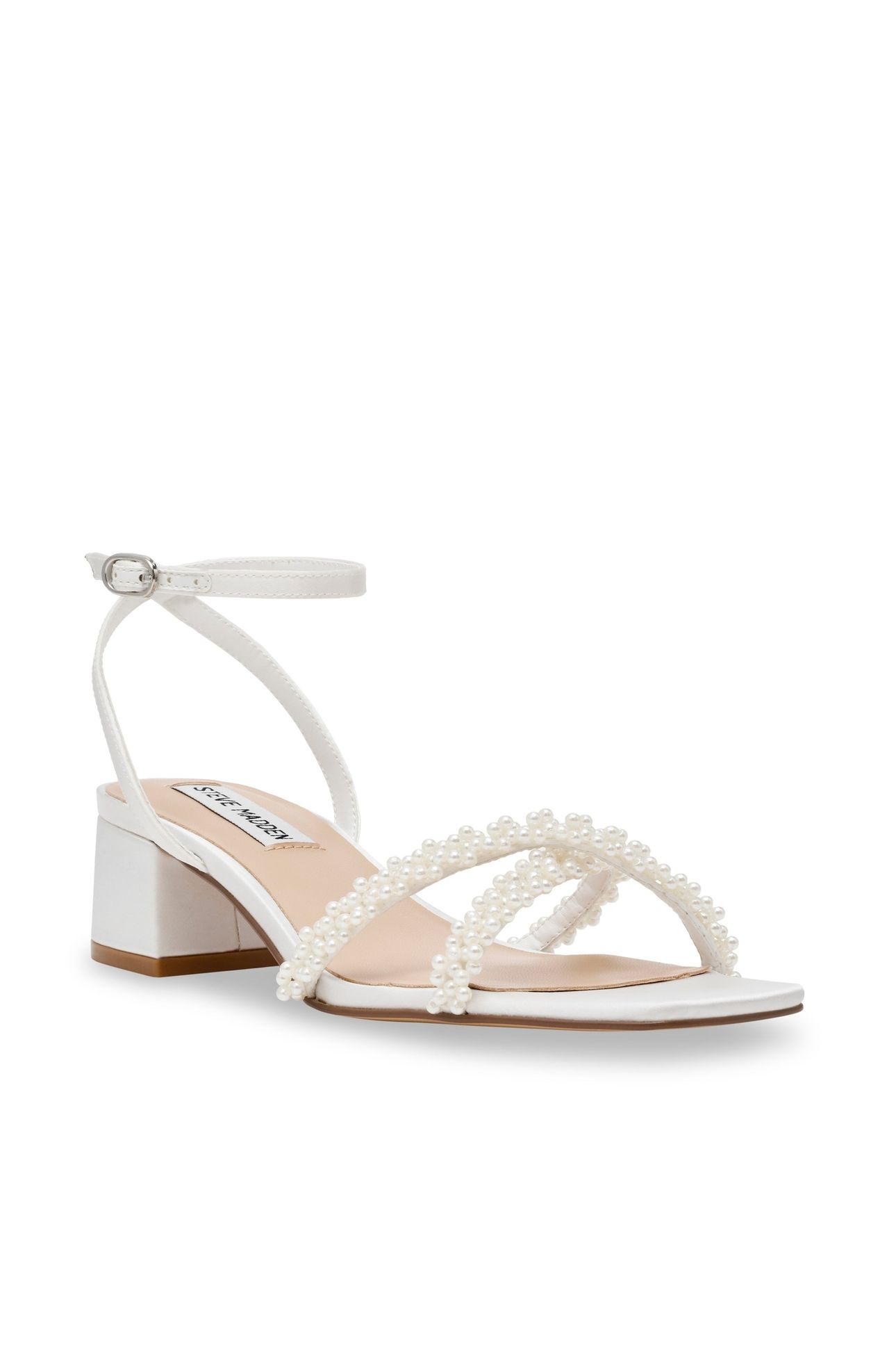 GABBY-P SANDALS IVORY SATIN 2
