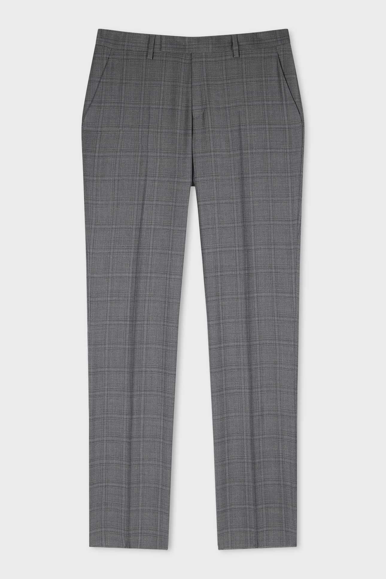 MENS TAILORED FIT 3PC 2 BUTTON SUIT GREY 6