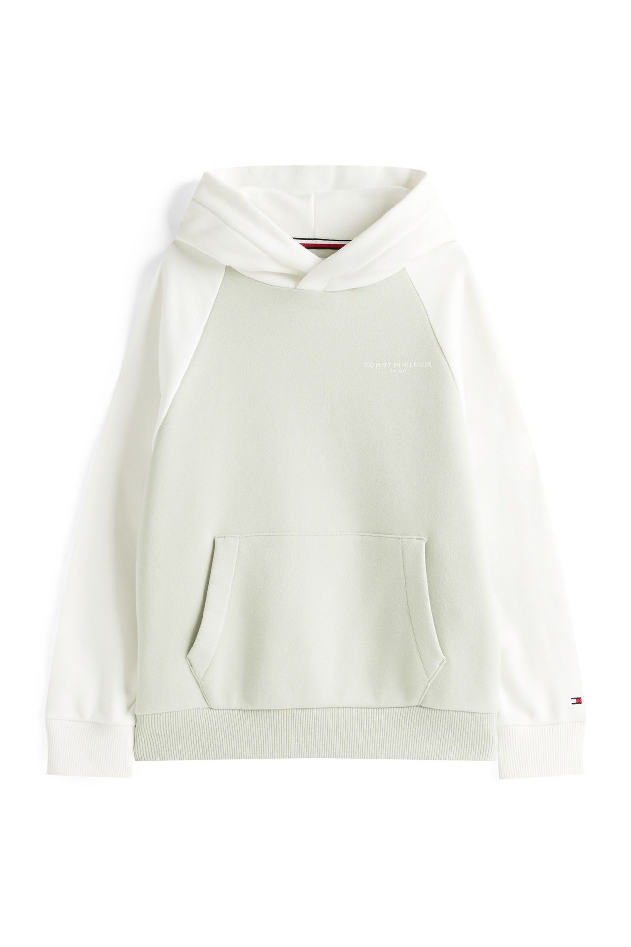 UNISEX MINI CORP LOGO HOODIE MISTY SAGE COLOURBLOCK 2