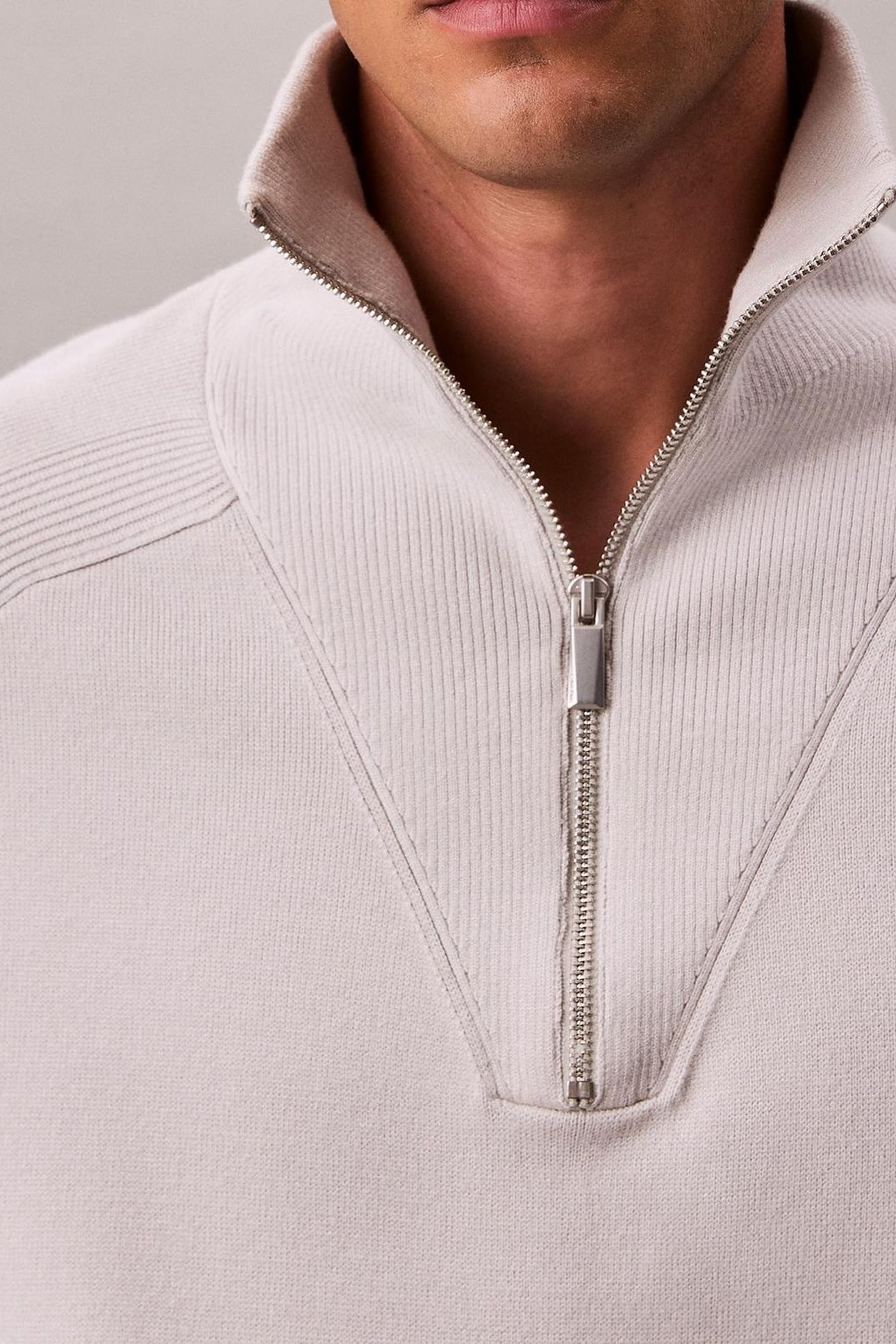 LS SNOWY TECH KNIT SWEATER CHALK 6