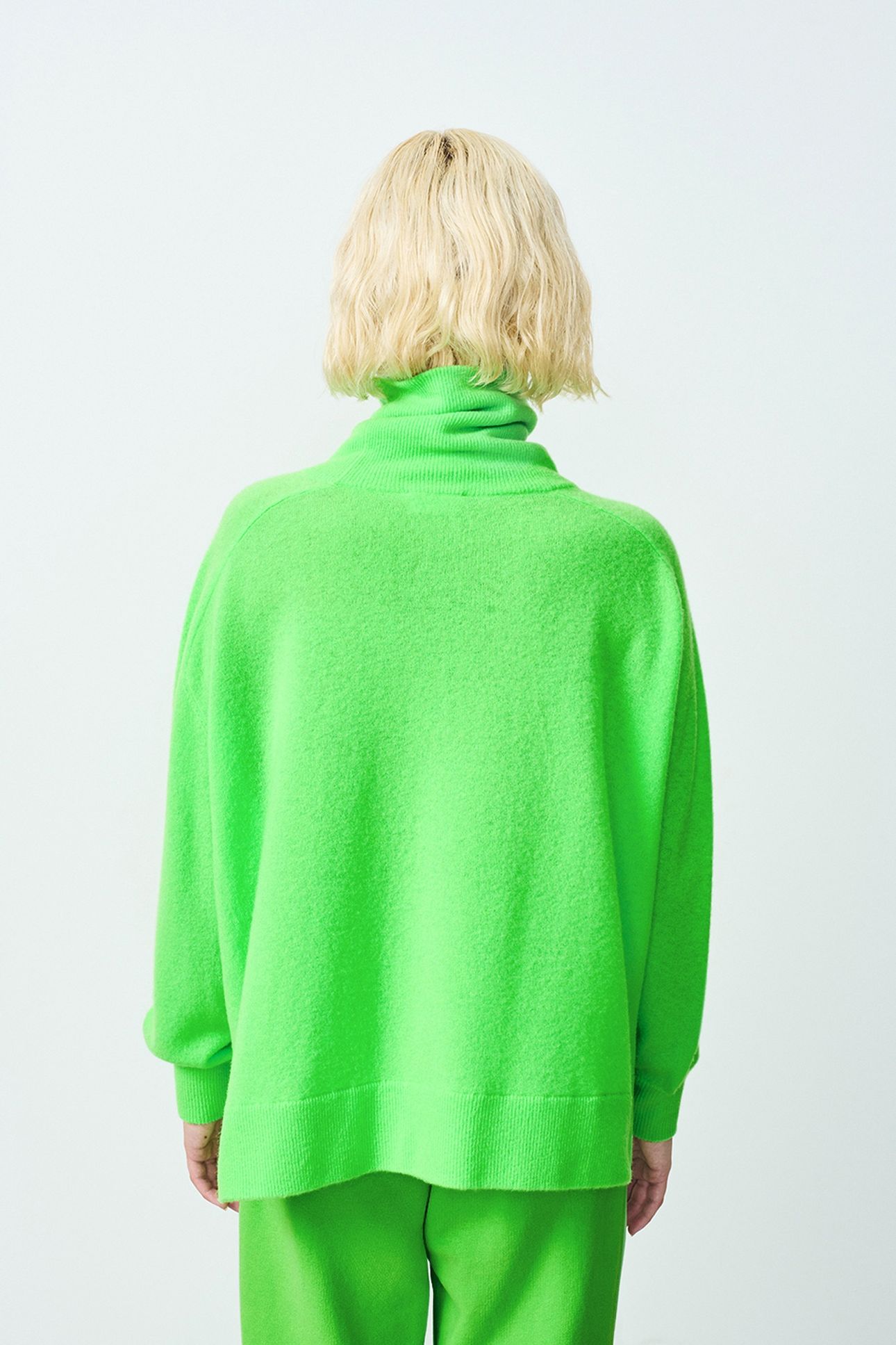 RAXOW KNIT SWEATER VERT FLUO 2