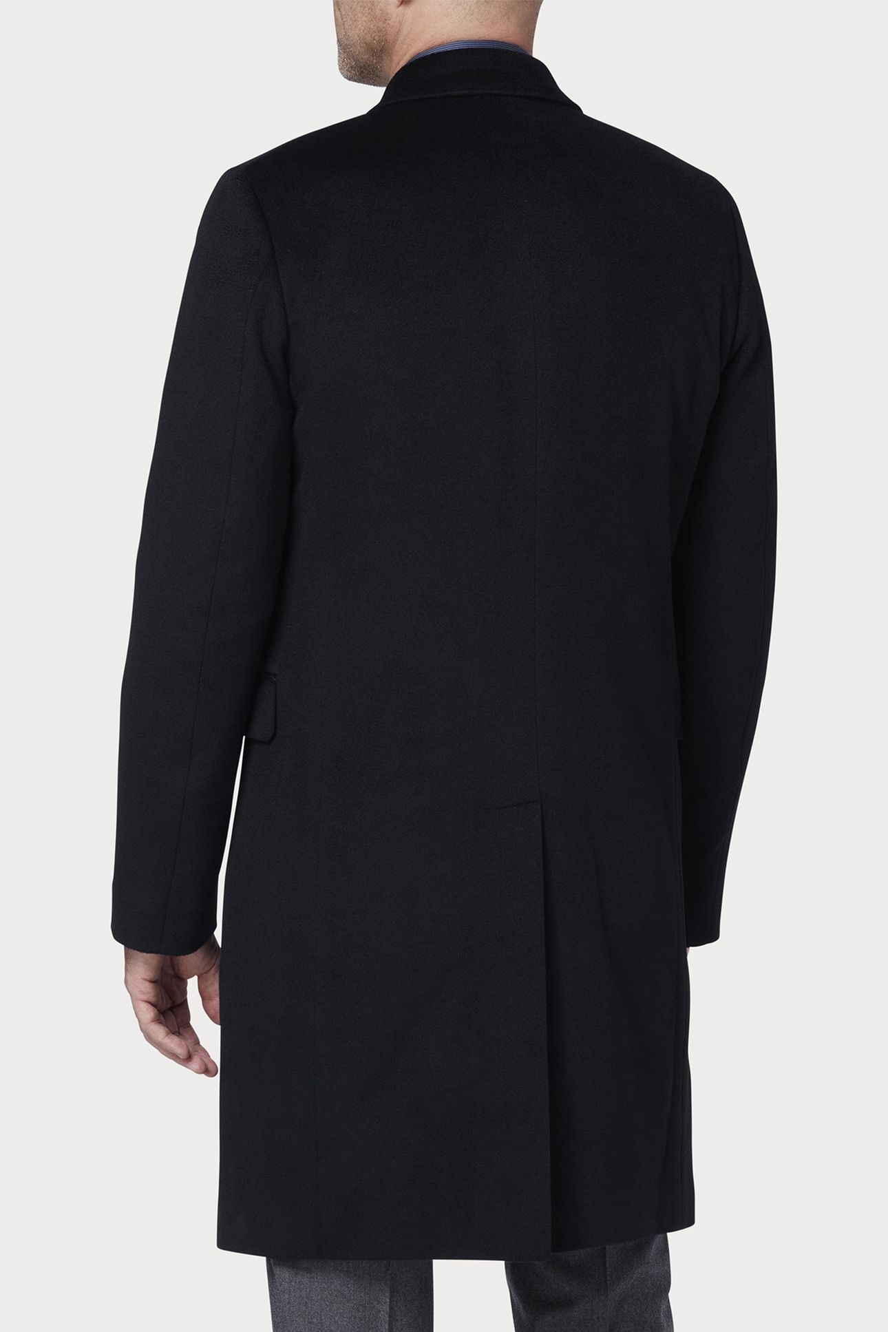 GENTS DB OVERCOAT BLACK 2