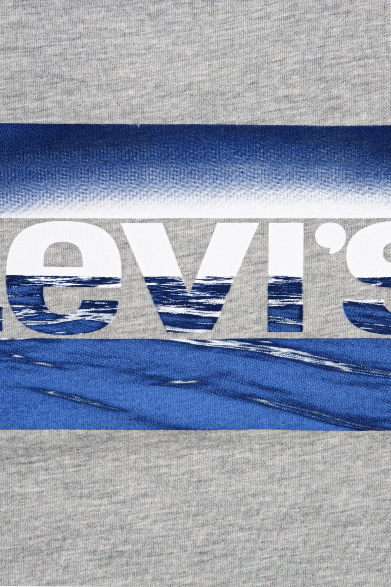 BOYS NEW WAVE SPORTSWEAR LOGO TEE GREY HEATHER 3