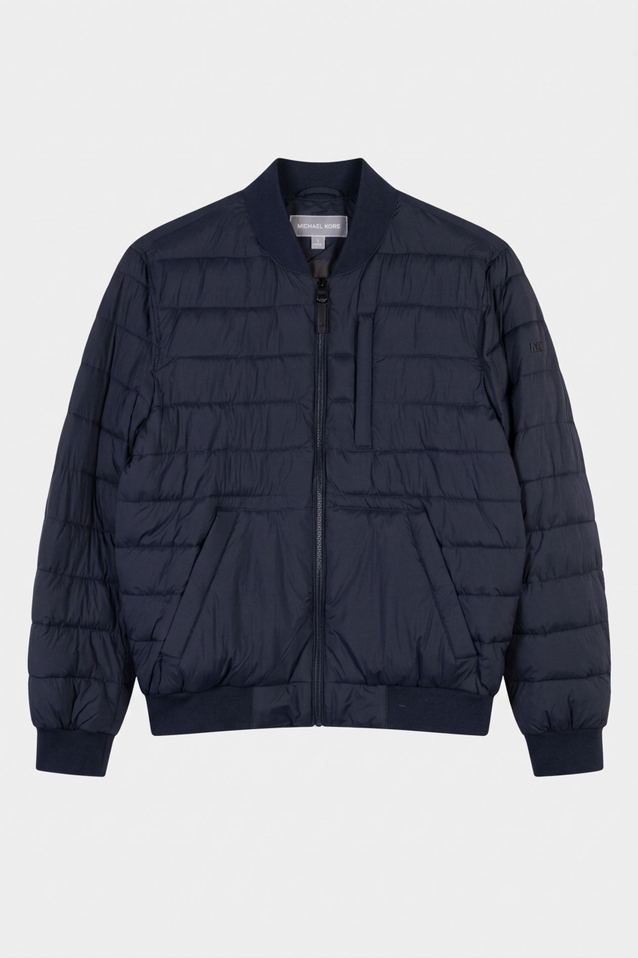 CRINKLE NYLON BOMBER MIDNIGHT BLUE 3