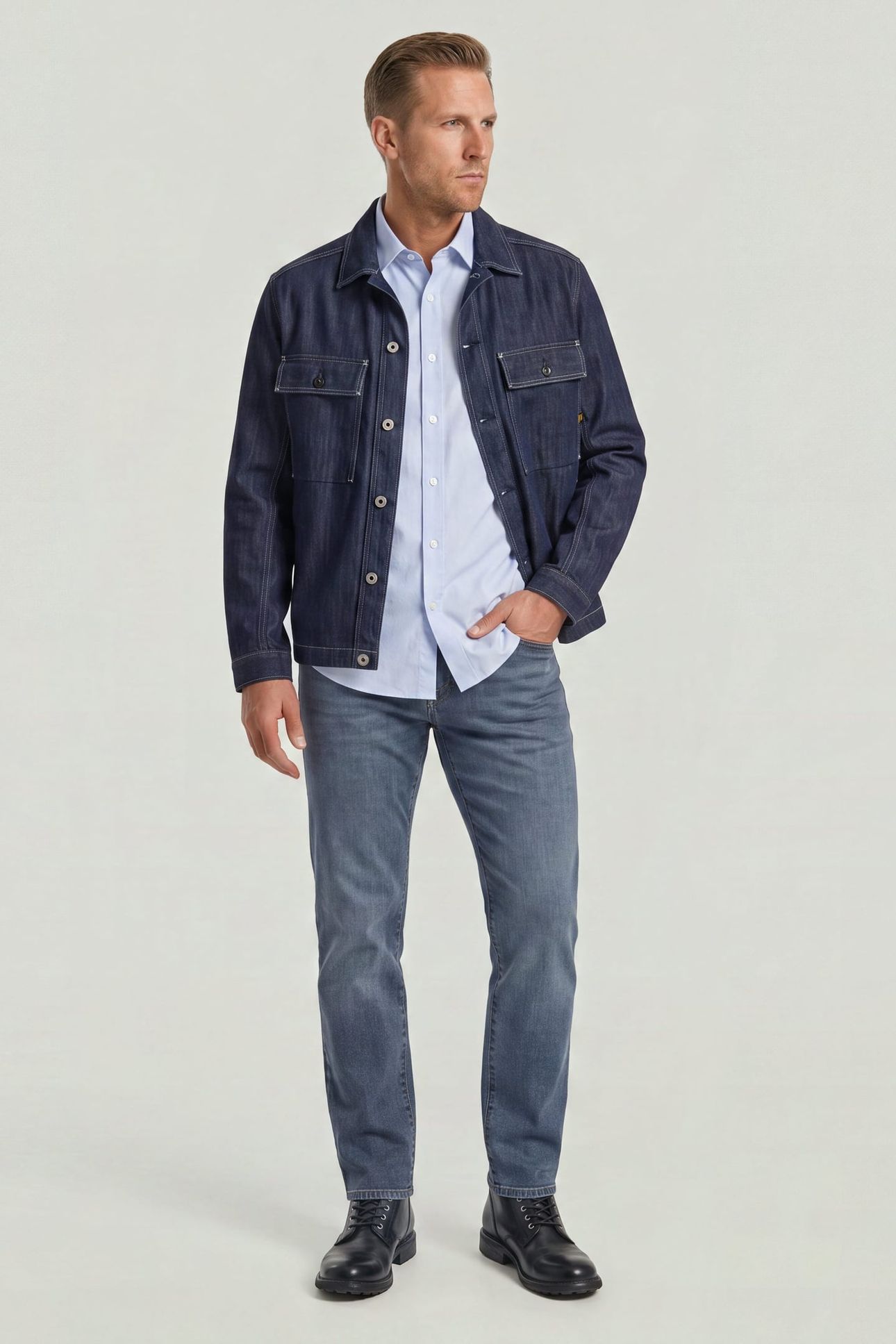 3301 STRAIGHT MEDIUM BLUE 3