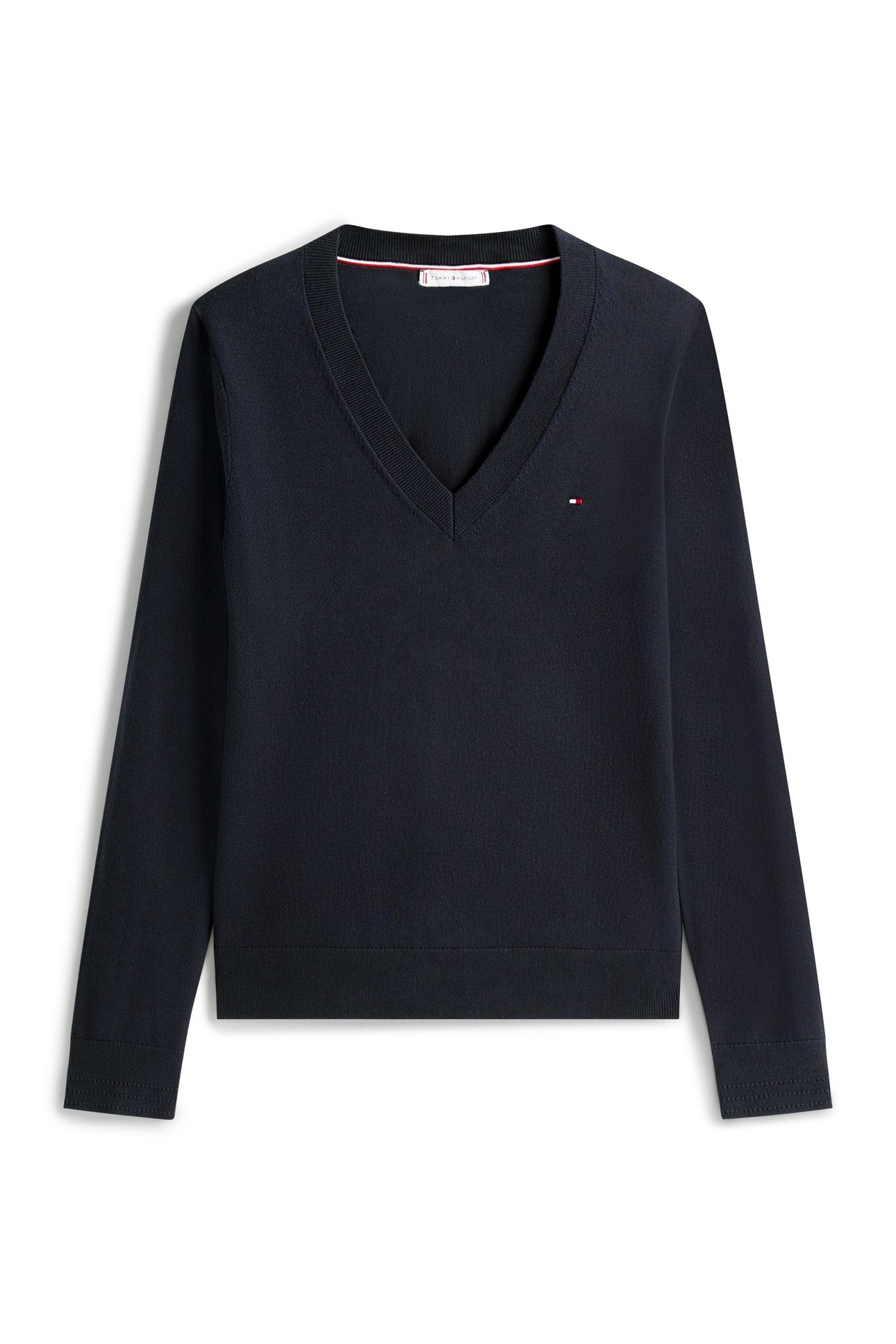 CO JERSEY STITCH V-NECK NAVY BLUE 7
