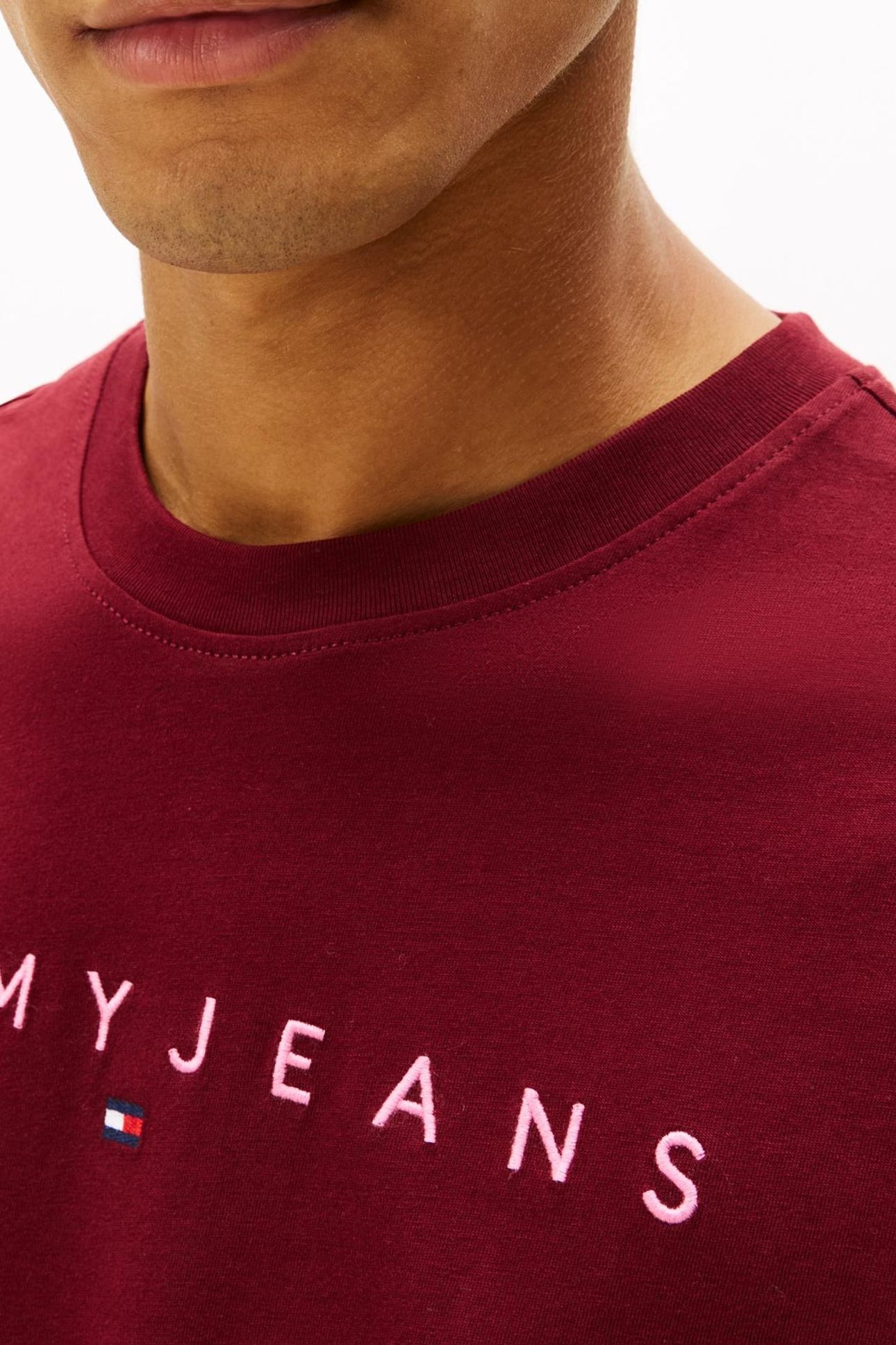 TJM REG LINEAR LOGO RED WINE MULTI 5