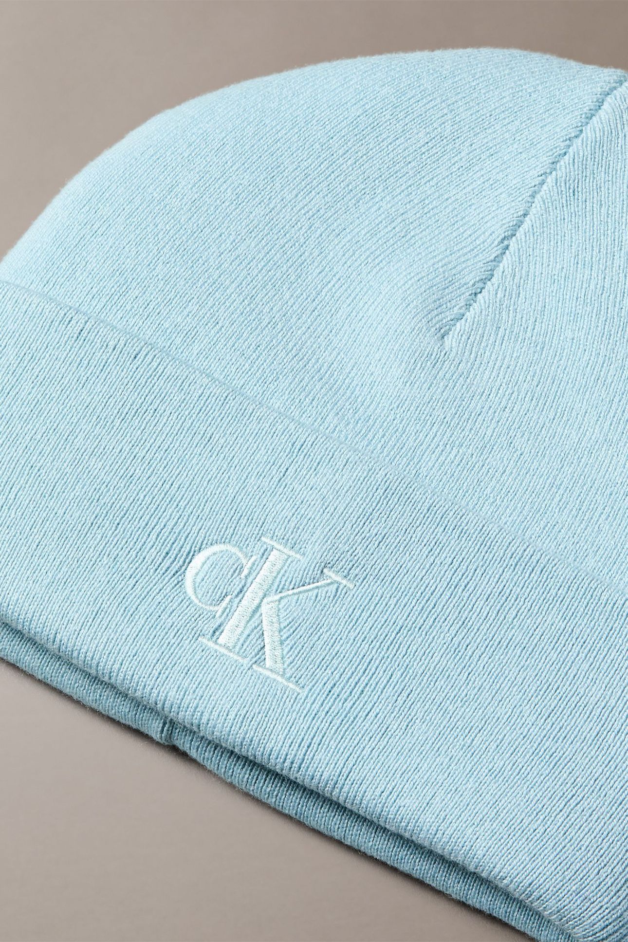 CK FINE RIB BEANIE PALEST BLUE 4