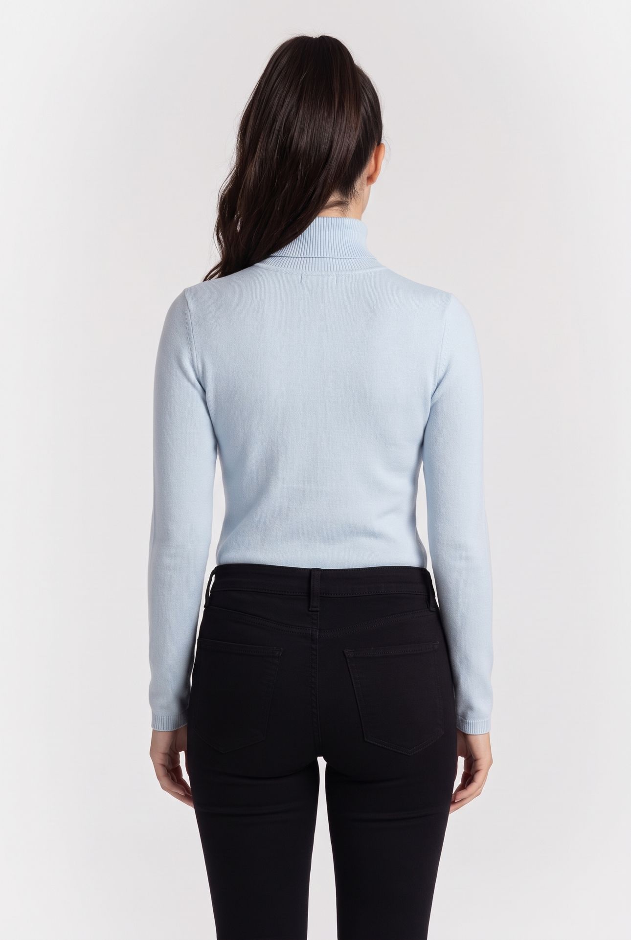 KLJ LIGHTWEIGHT ROLLNECK CELESTIAL BLUE 2