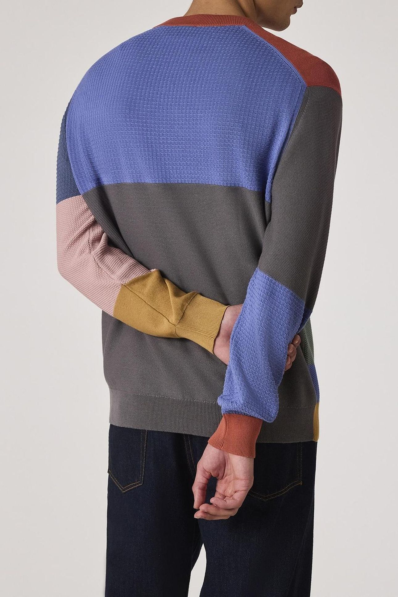 MENS SWEATER CREW NECK MULTI COLOURED 3
