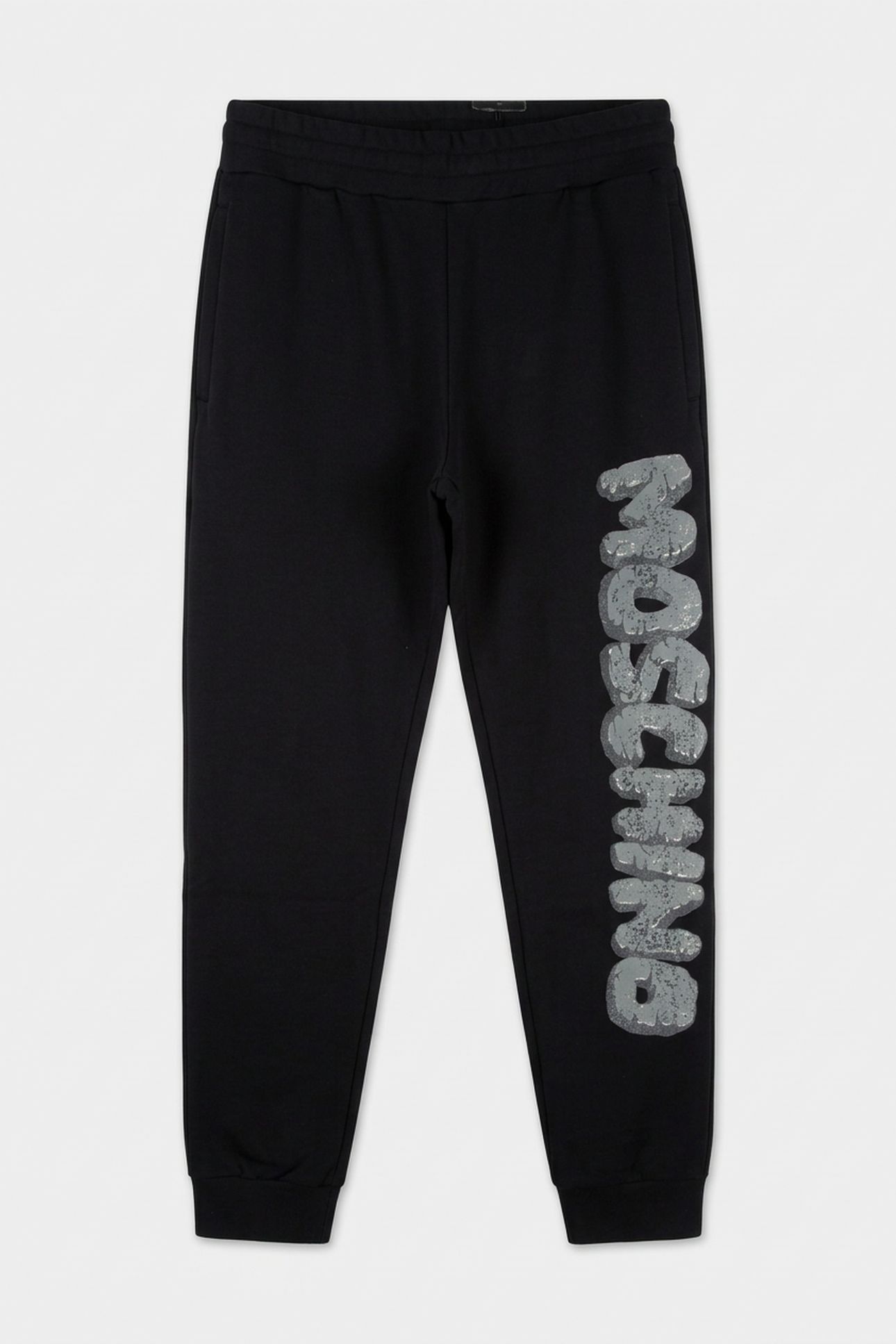 MOSCHINO X THE FLINTSTONES™ ORGANIC FLEECE TROUSERS BLACK 3