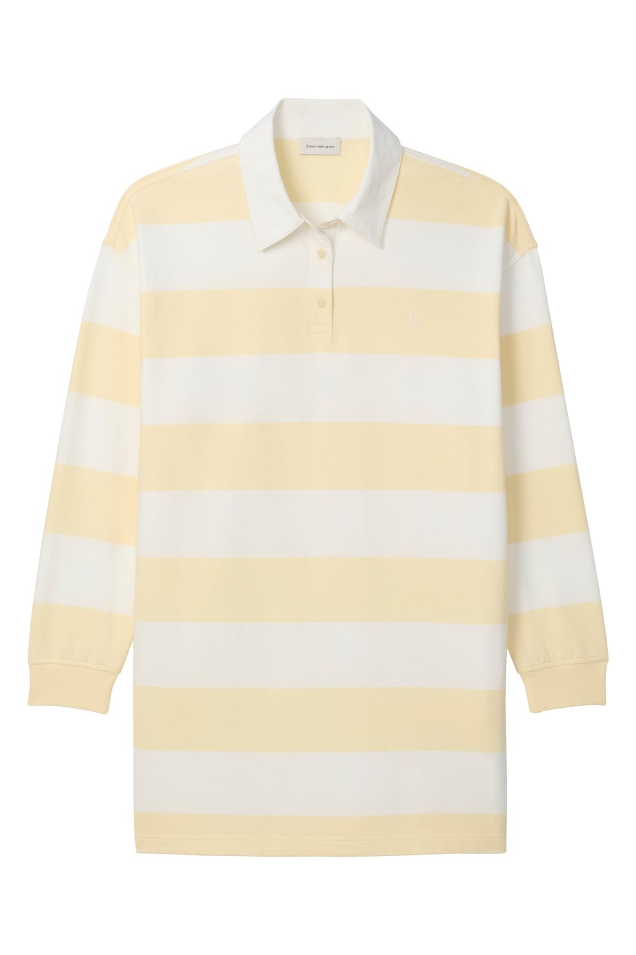 LS VARSITY STRIPE DRESS SNOW WHITE STRIPE 4