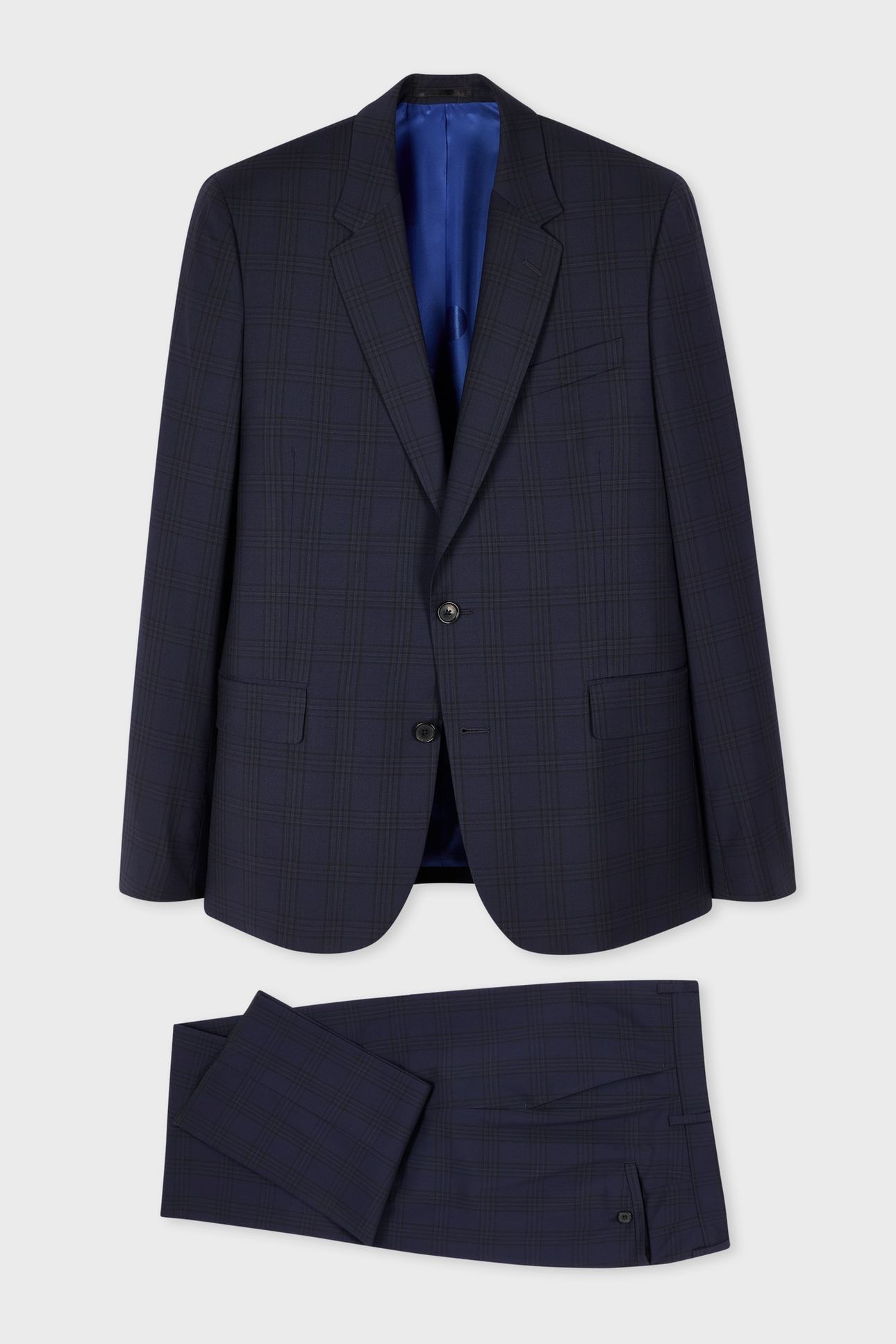 MENS TAILORED FIT 2BTN SUIT VERY DARK NAVY 5
