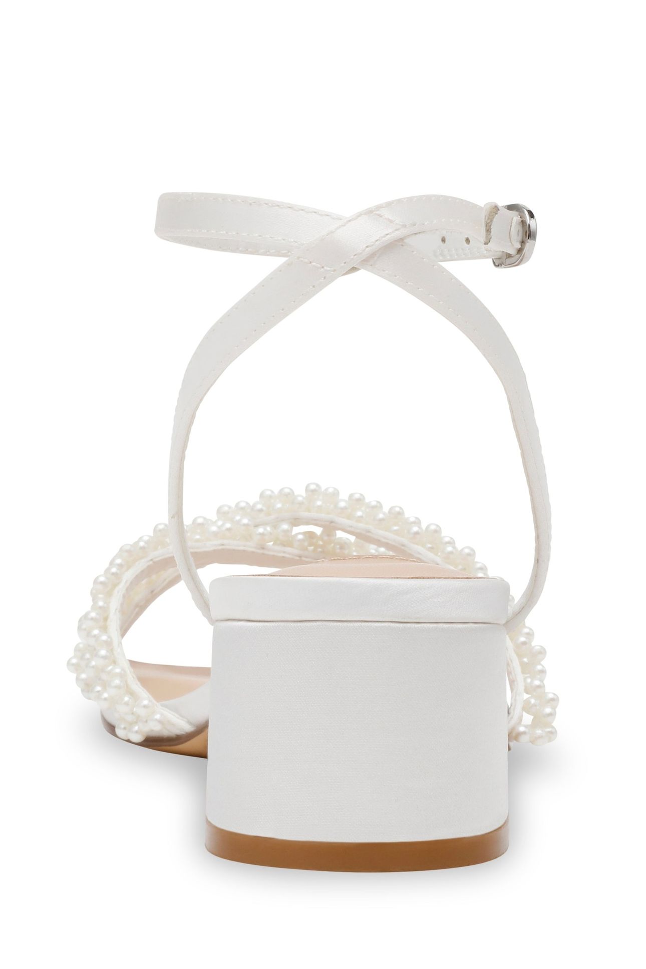 GABBY-P SANDALS IVORY SATIN 5