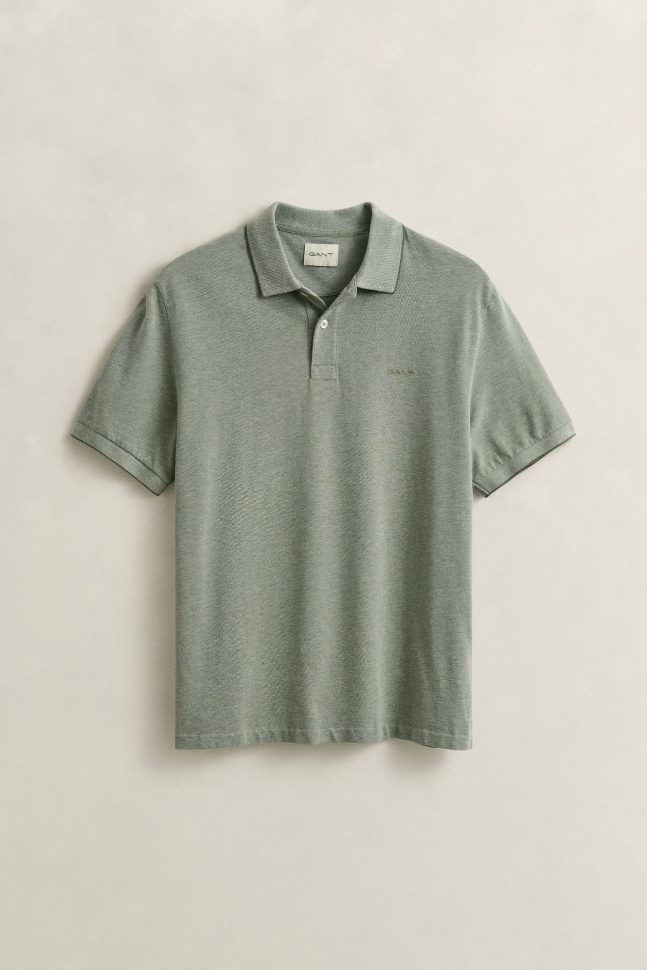 TWO-TONED POLO SHIRT DRY HERB GREEN 3