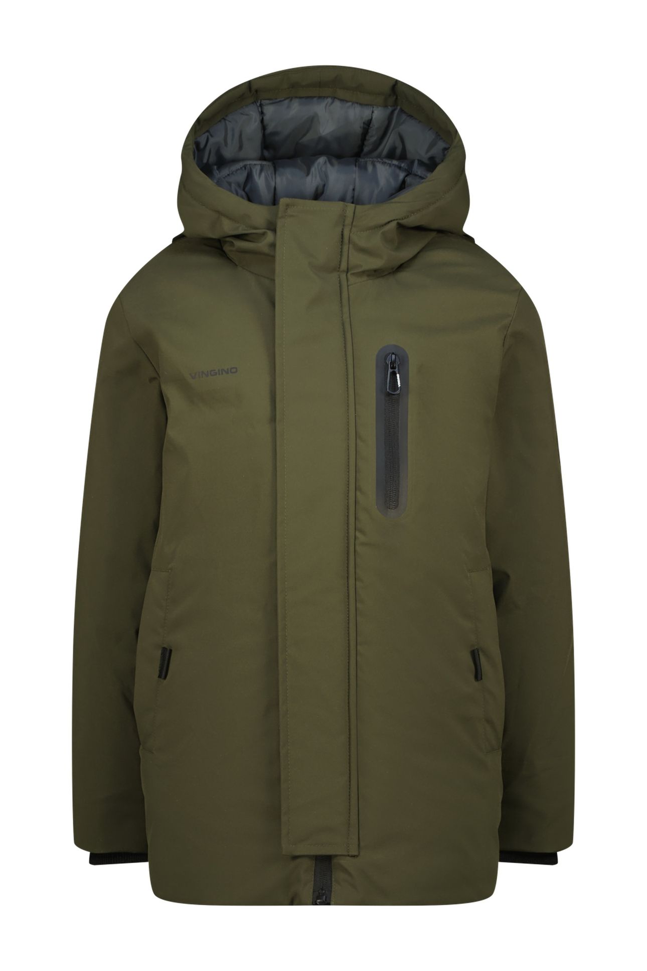 BOYS TELDO JACKET OUTDOOR DARK ARMY GREEN 4