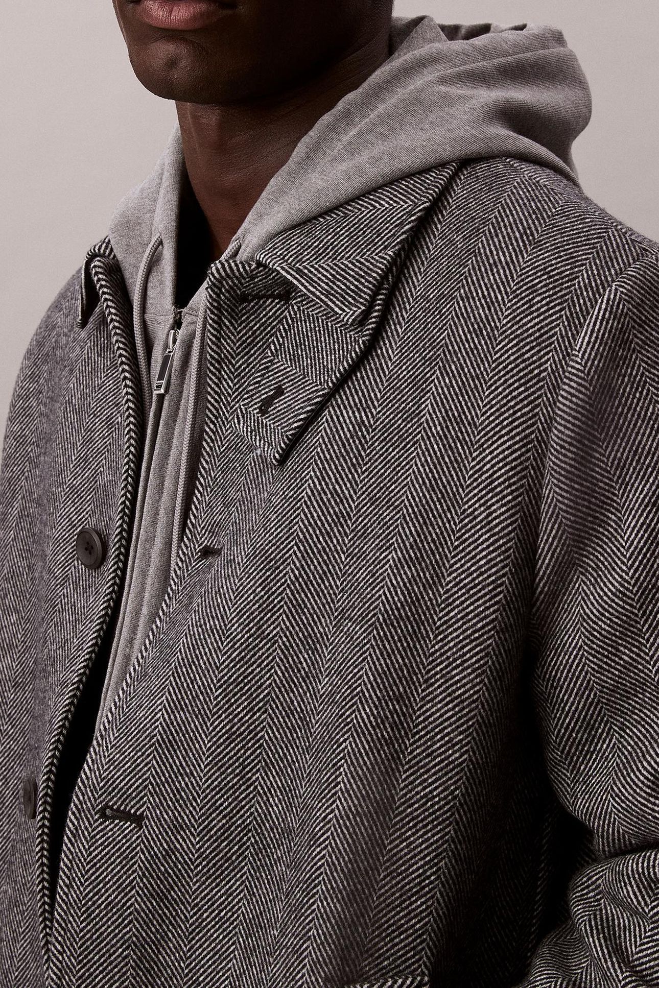 LS TECH WOOL BLEND COAT BLACK 7