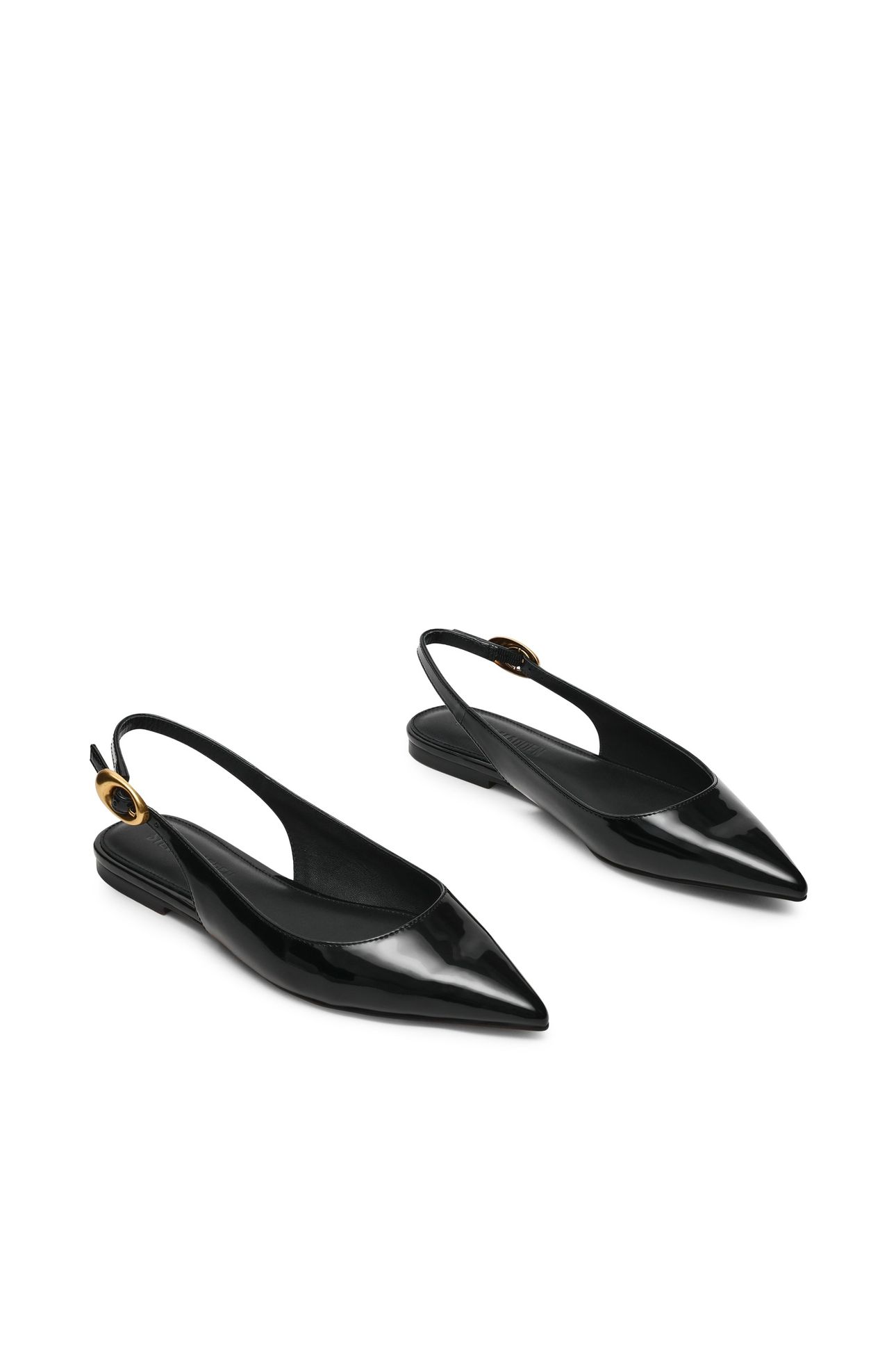 OTTIE FLAT SHOES BLACK PATENT 2