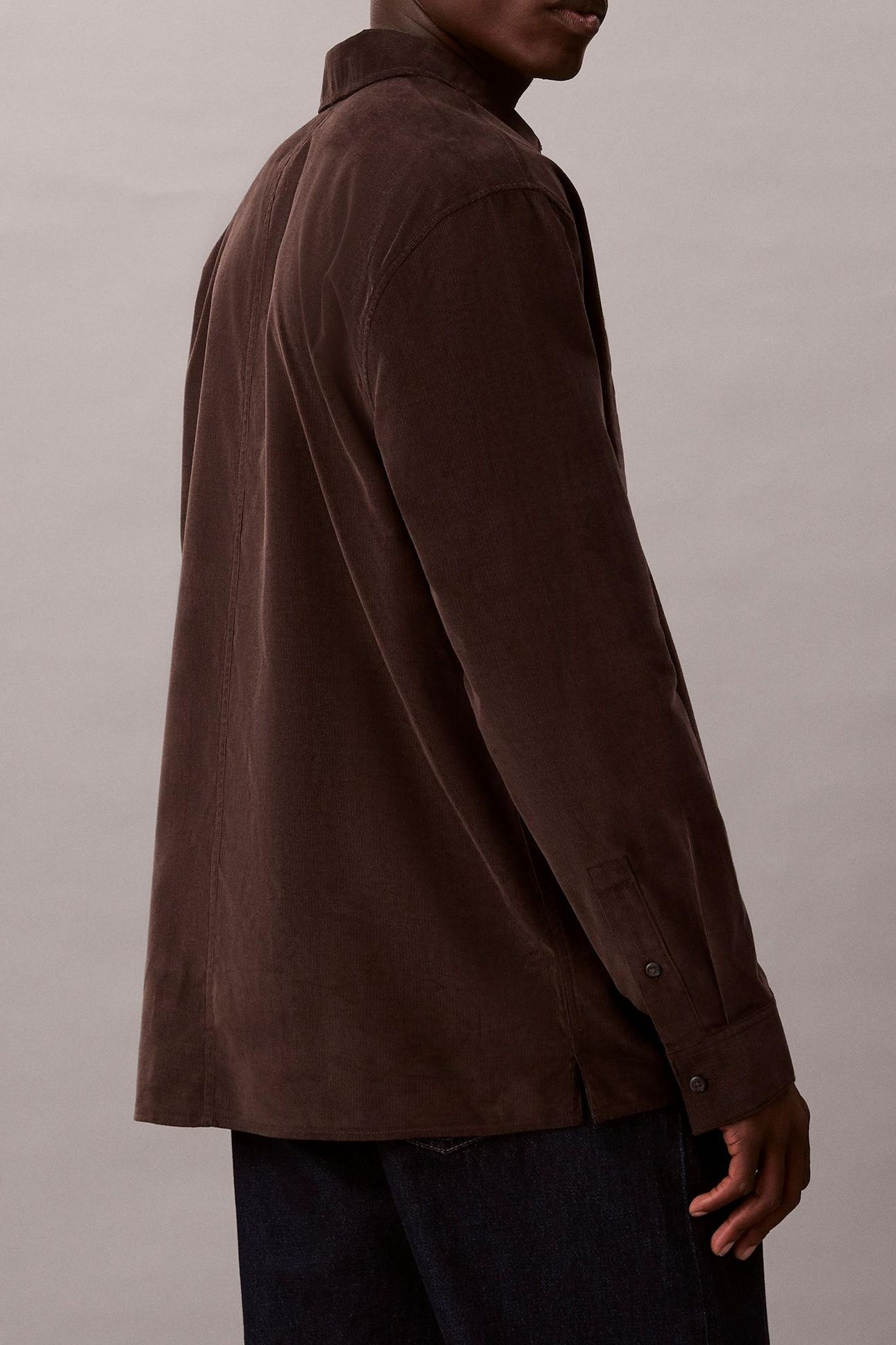 LS CORDUROY EASY SHIRT CHOCOLATE TORTE 2