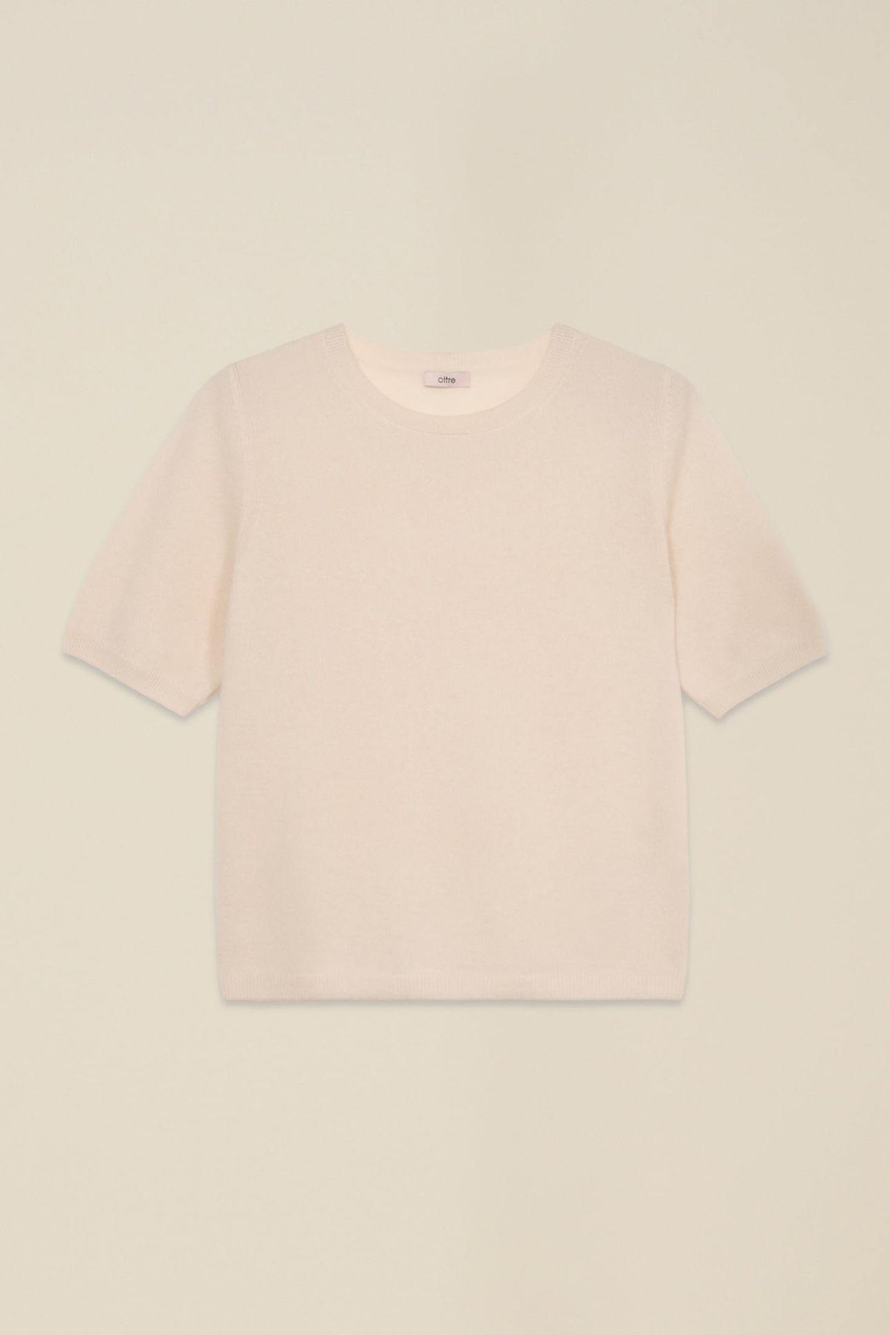 PURE CASHMERE CREW NECK SWEATER WHITE 3