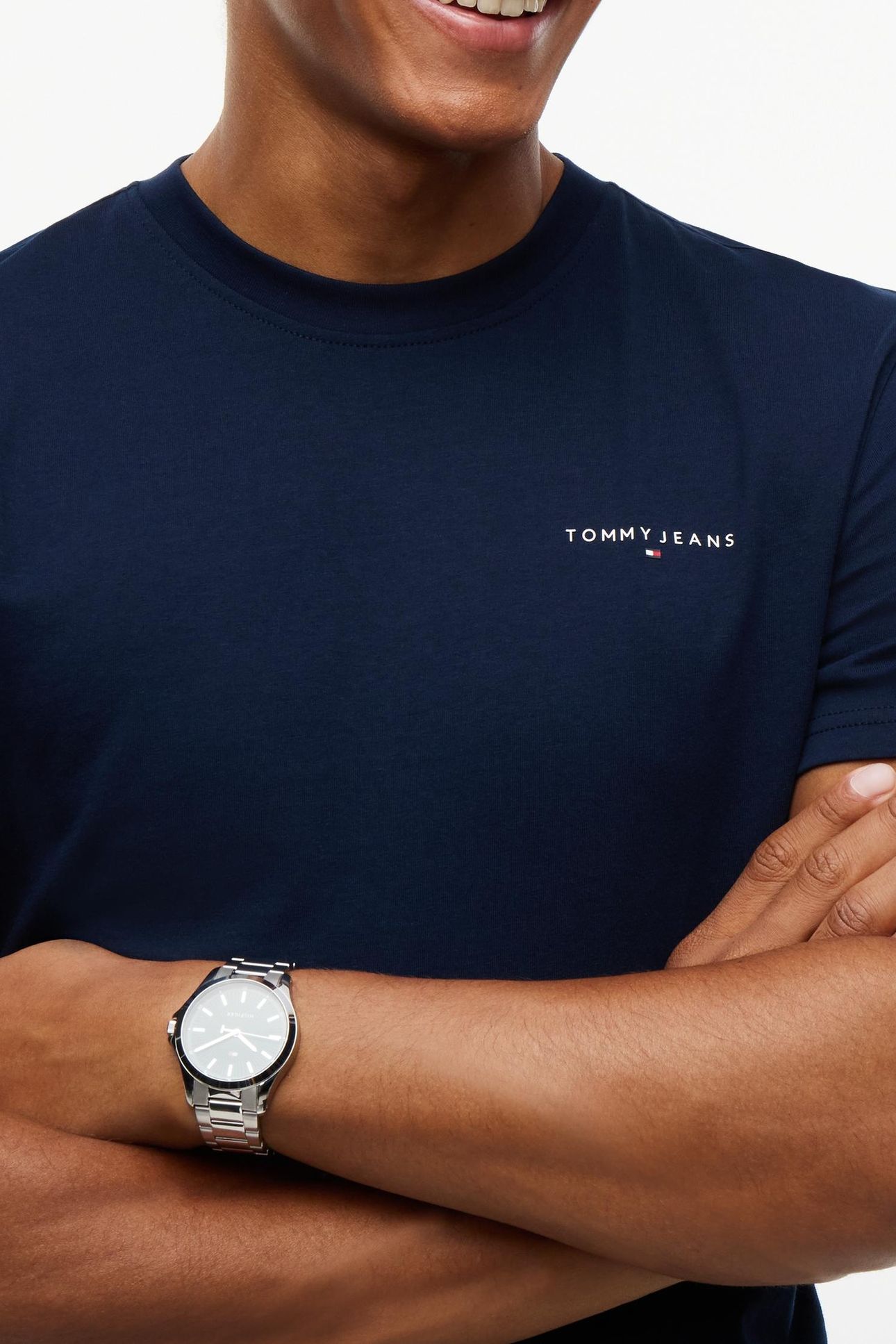 TJM SLIM LINEAR TEE DARK BLUE 7