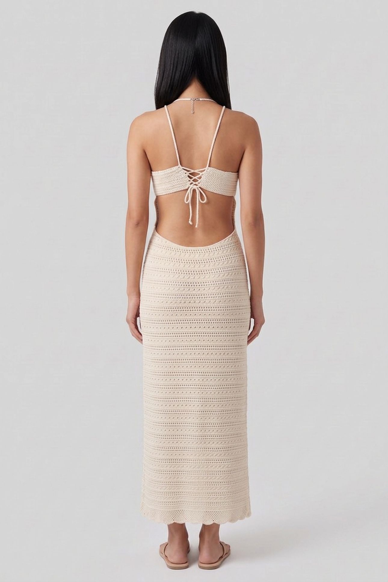 LONG DRESS ECRU 2
