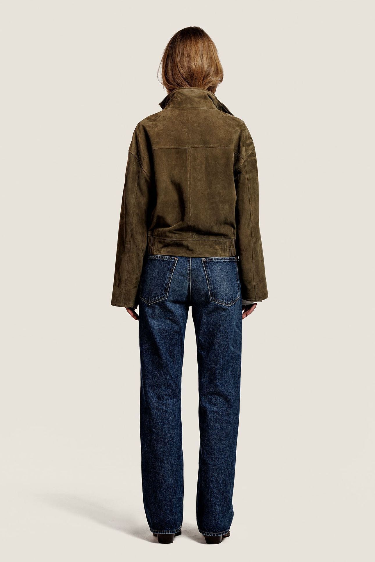 BECCY SUEDE JACKET KAKI 2