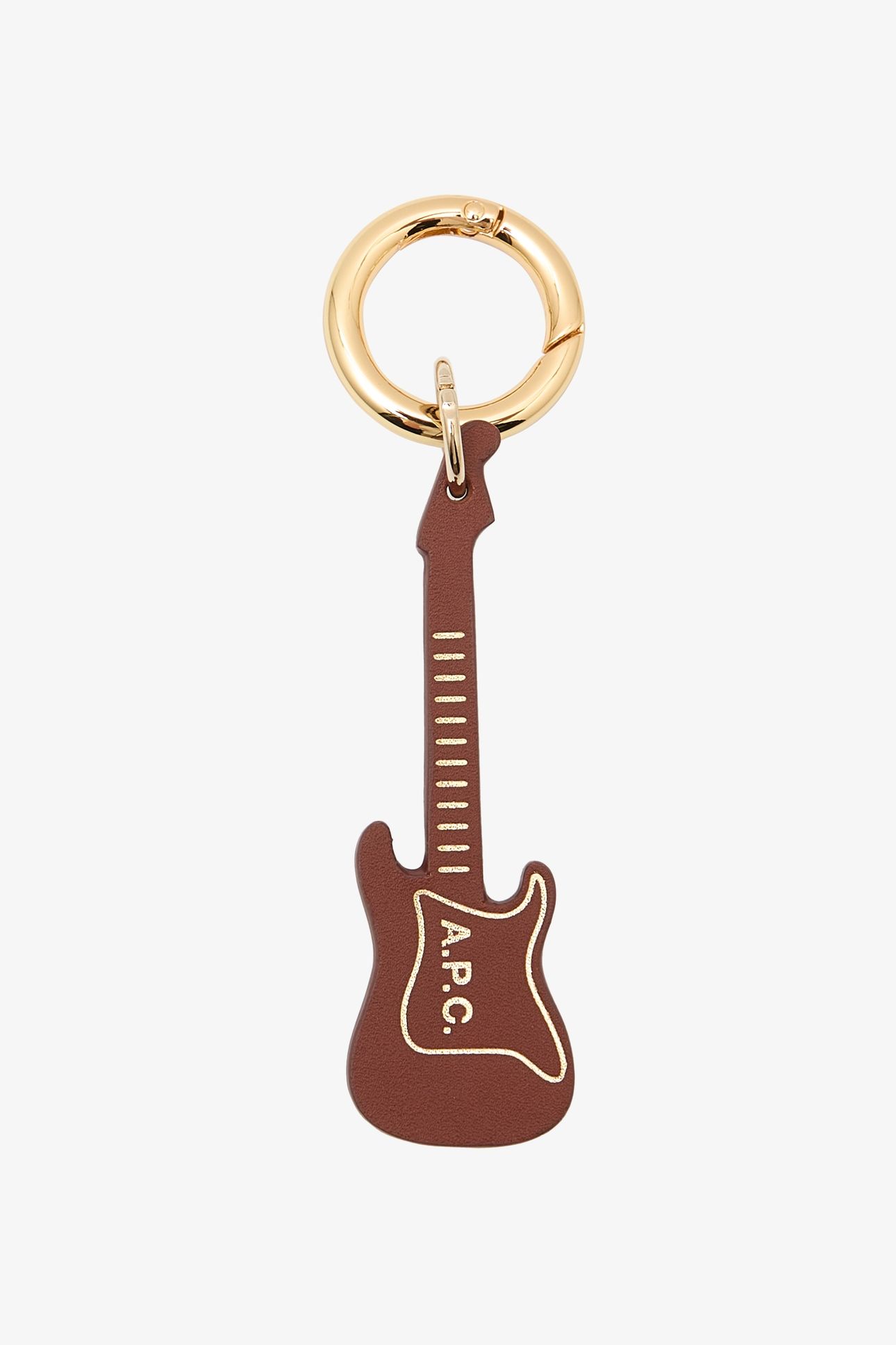 KEYRING GUITAR HAZELNUT 1