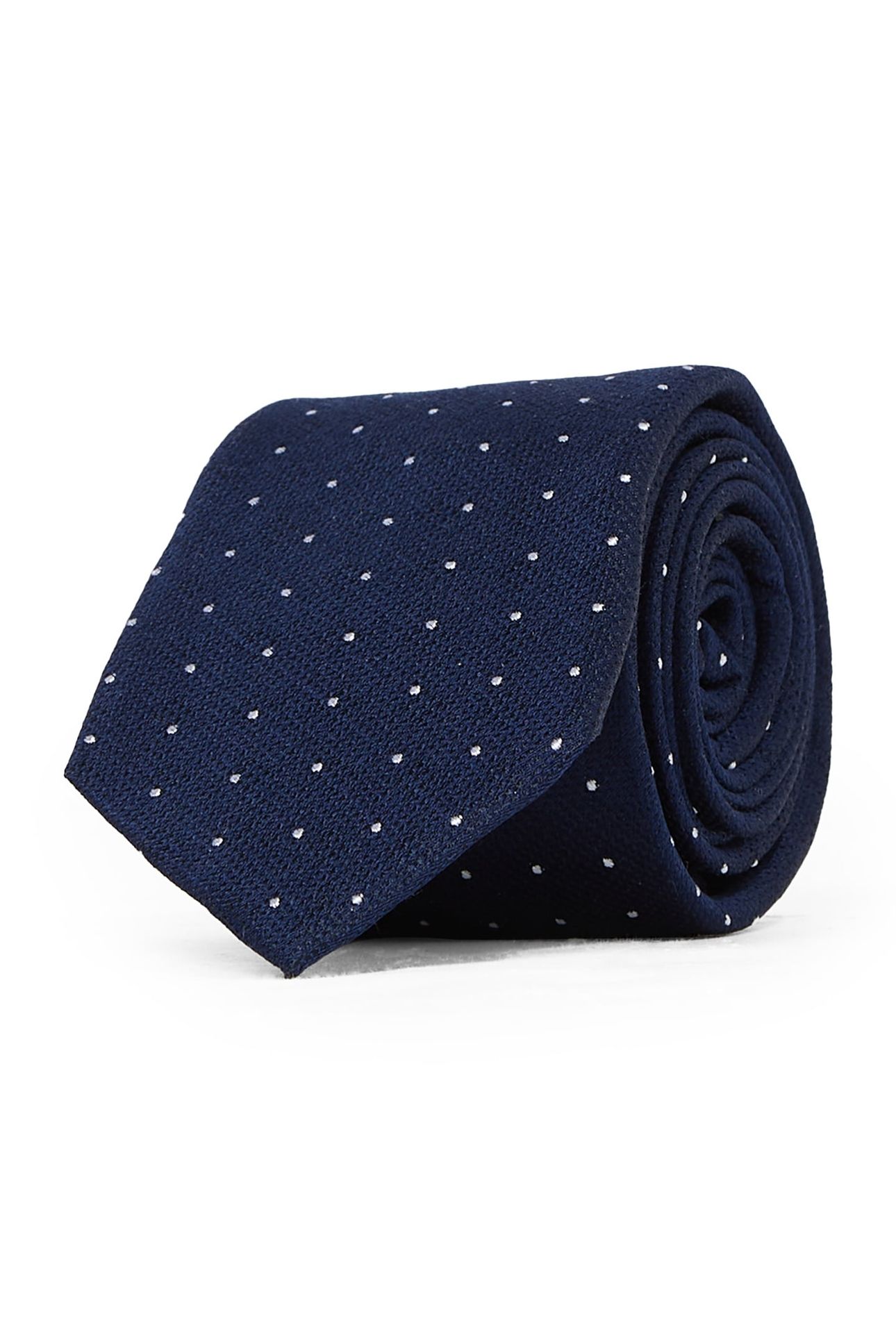 DOBBY ON STRUCTURE SILK TIE NIGHT SKY 3