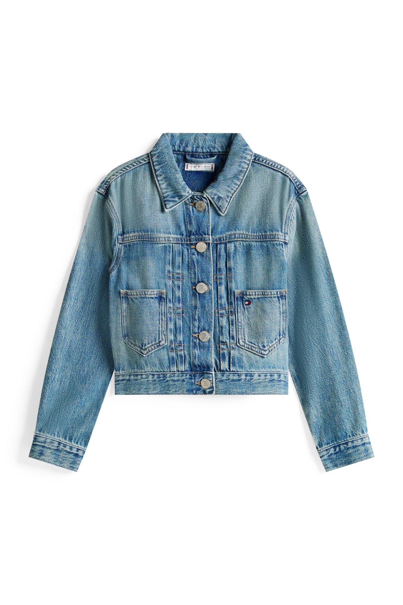 GIRLS TRUCKER JACKET FLAG VINTAGEDENIM 4