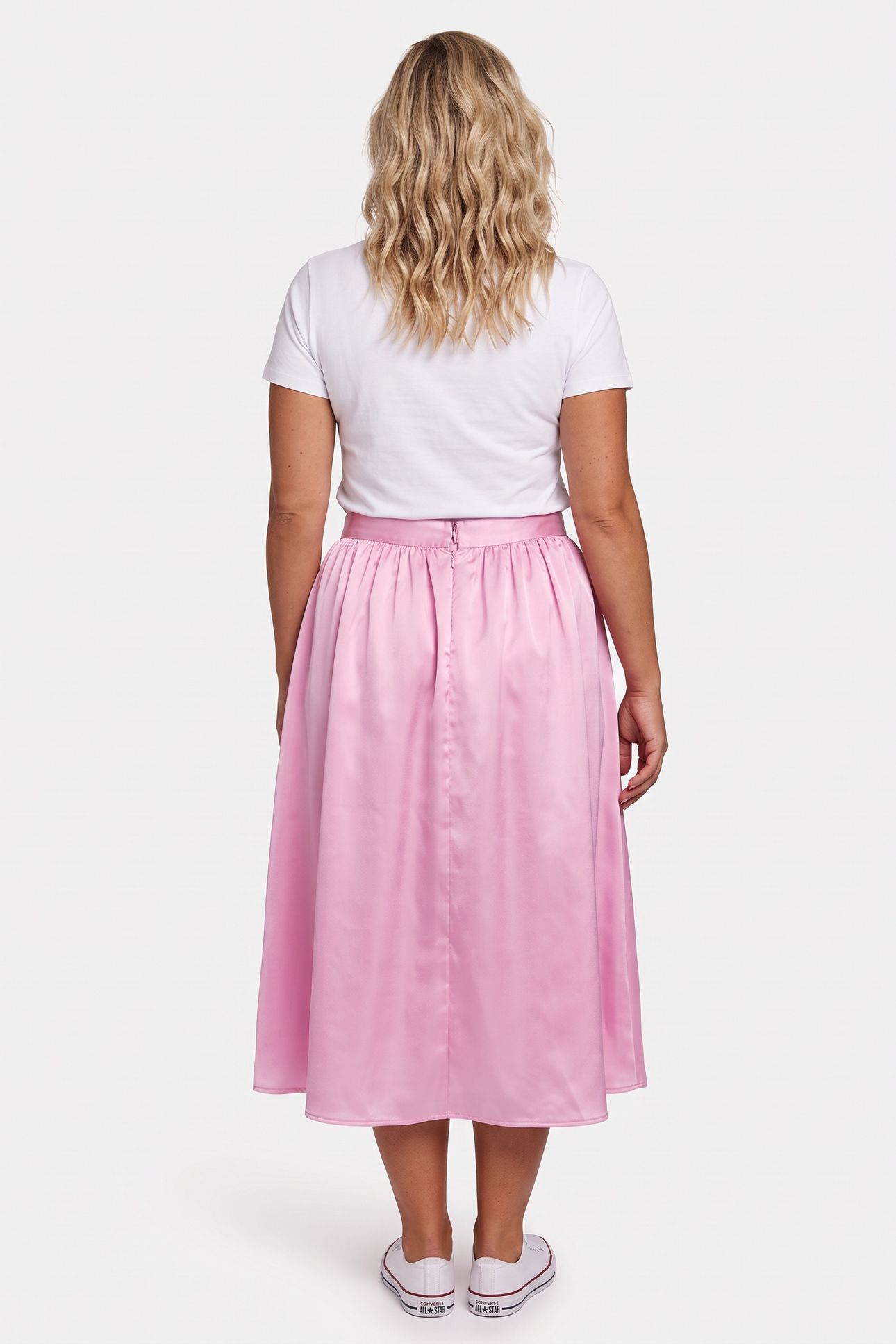 JUDITH TAFETTA SKIRT PINK 2