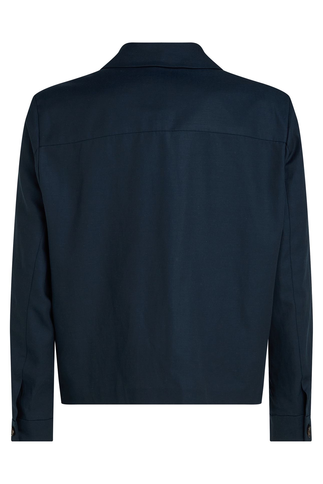 LYOCELL COTTON LINEN BLAZER DARK SAPPHIRE 5