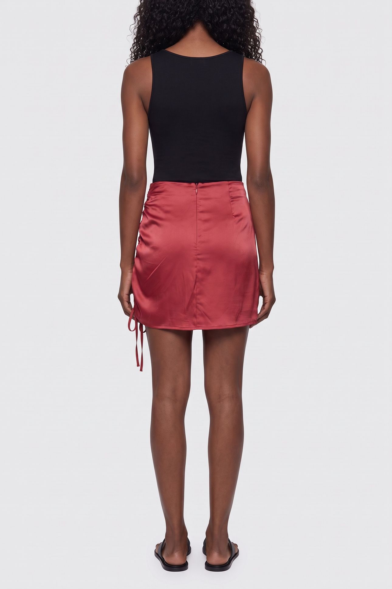 MINI SKIRT BRIQUE 2
