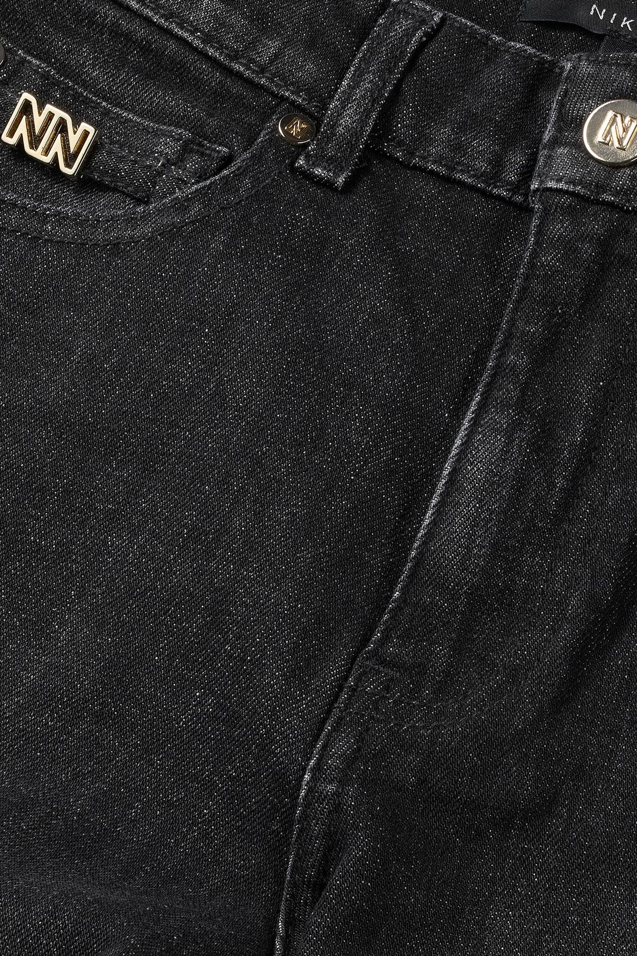 ESSIA DARK GREY FLARE JEANS DARK GREY DENIM 3