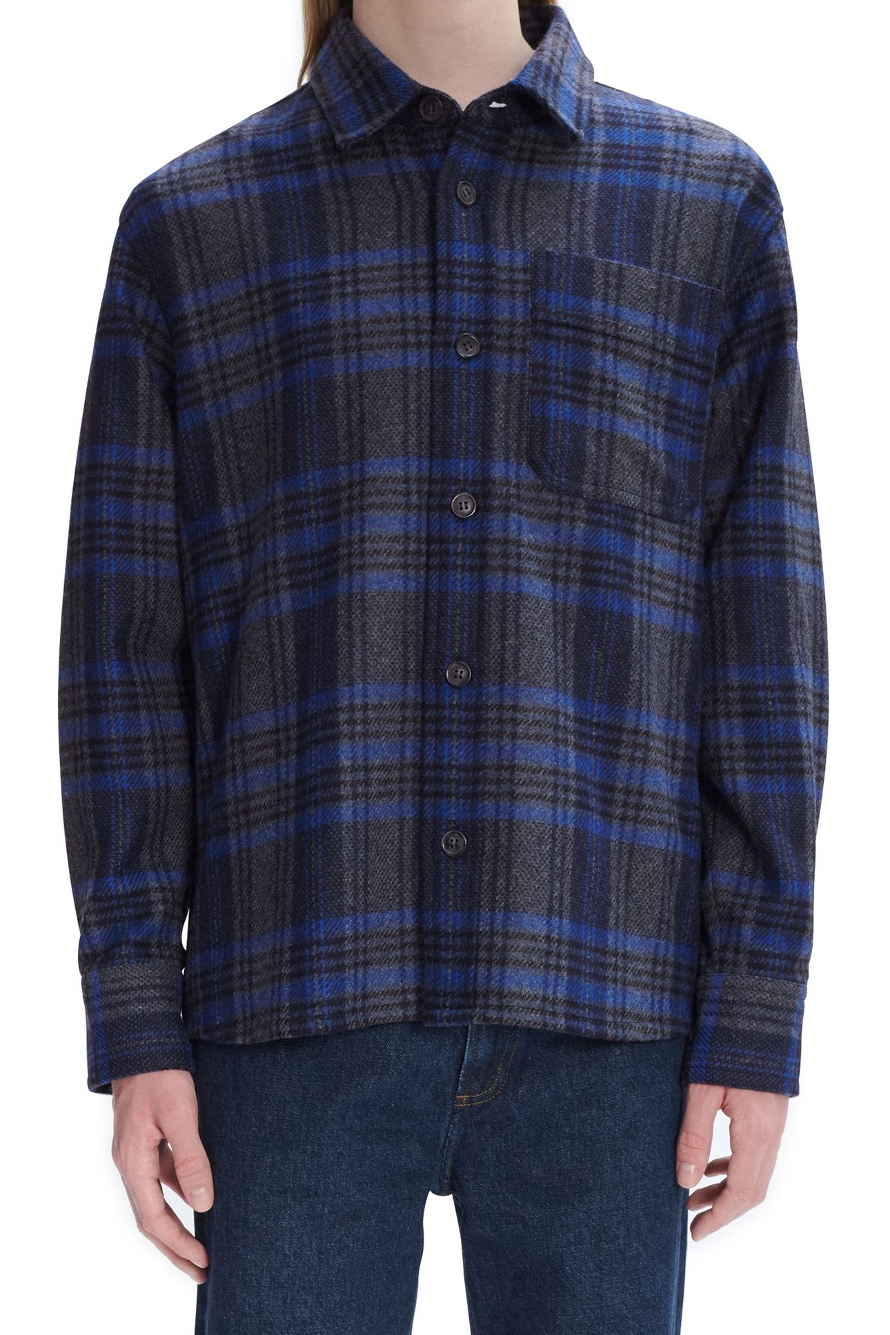 UNISEX OVERSHIRT BASILE HEATHERED GREY 1