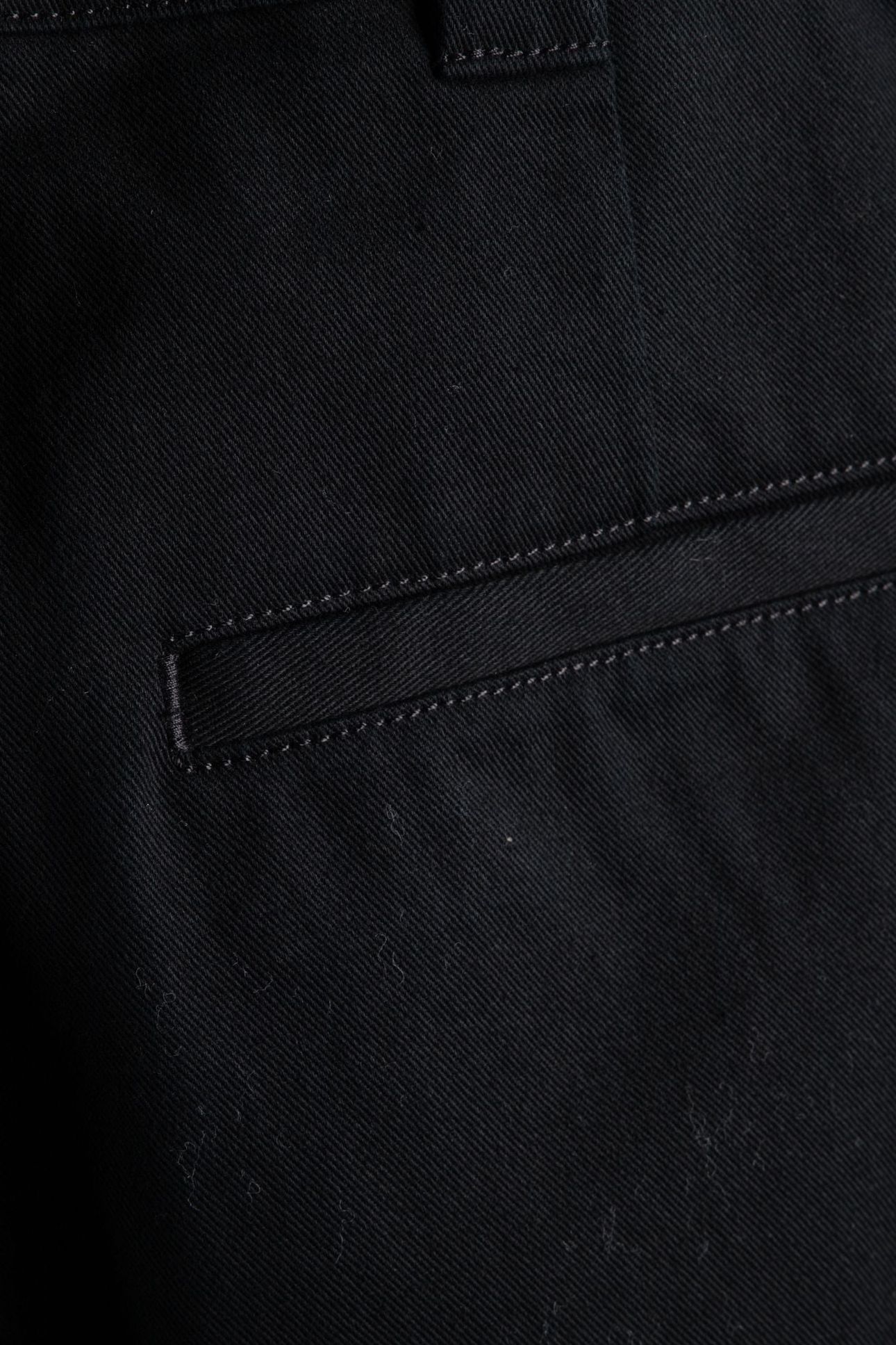 EMIL LOOSE TWILL TROUSERS BLACK 4