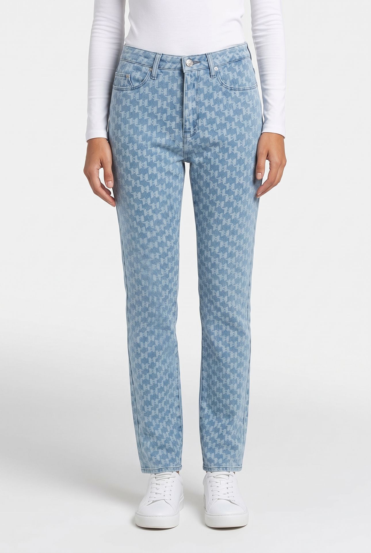 KL JACQUARD DENIM PANTS MONOGRAM DENIM 1