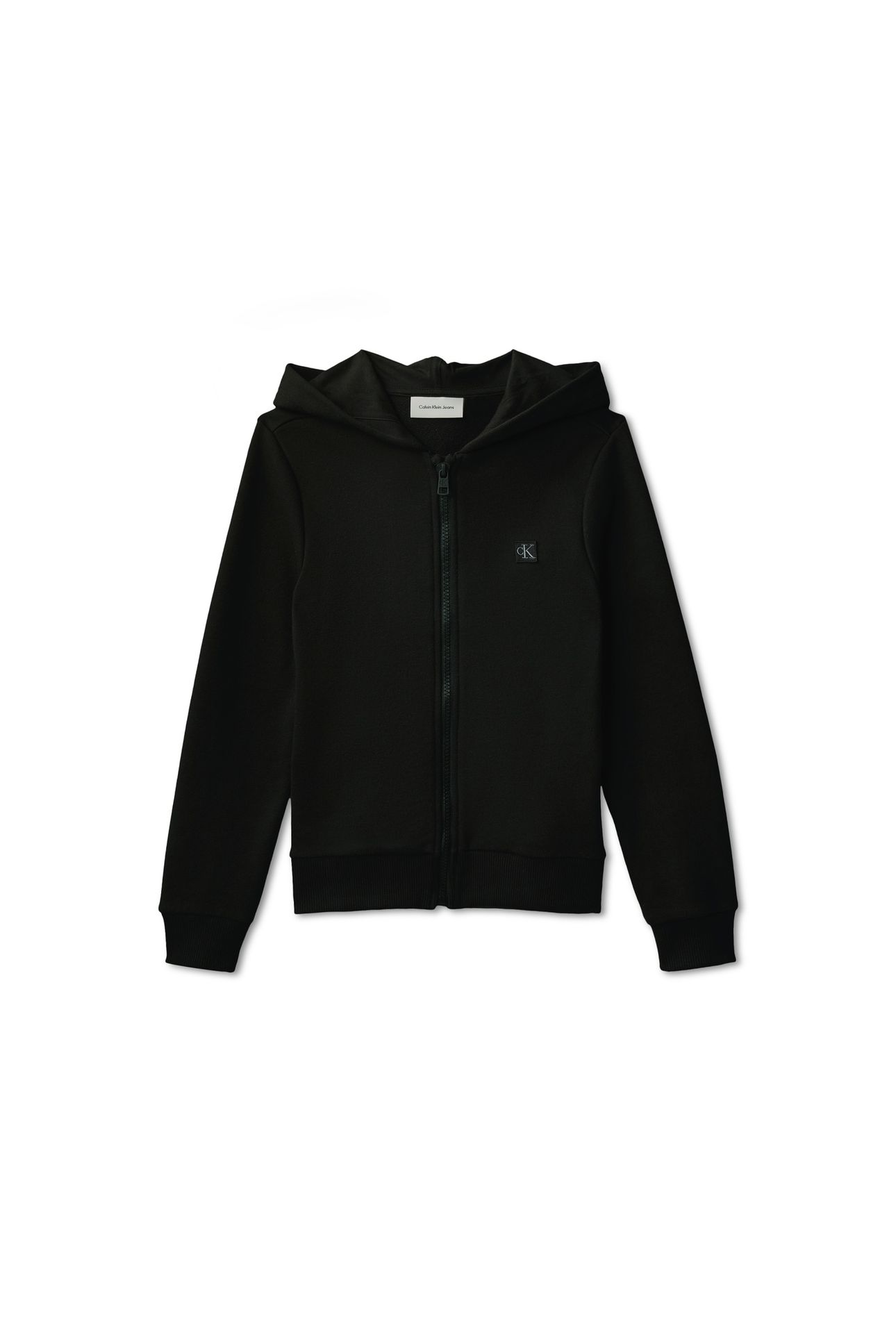 UNISEX MINI BADGE ZIP-THROUGH BLACK 4