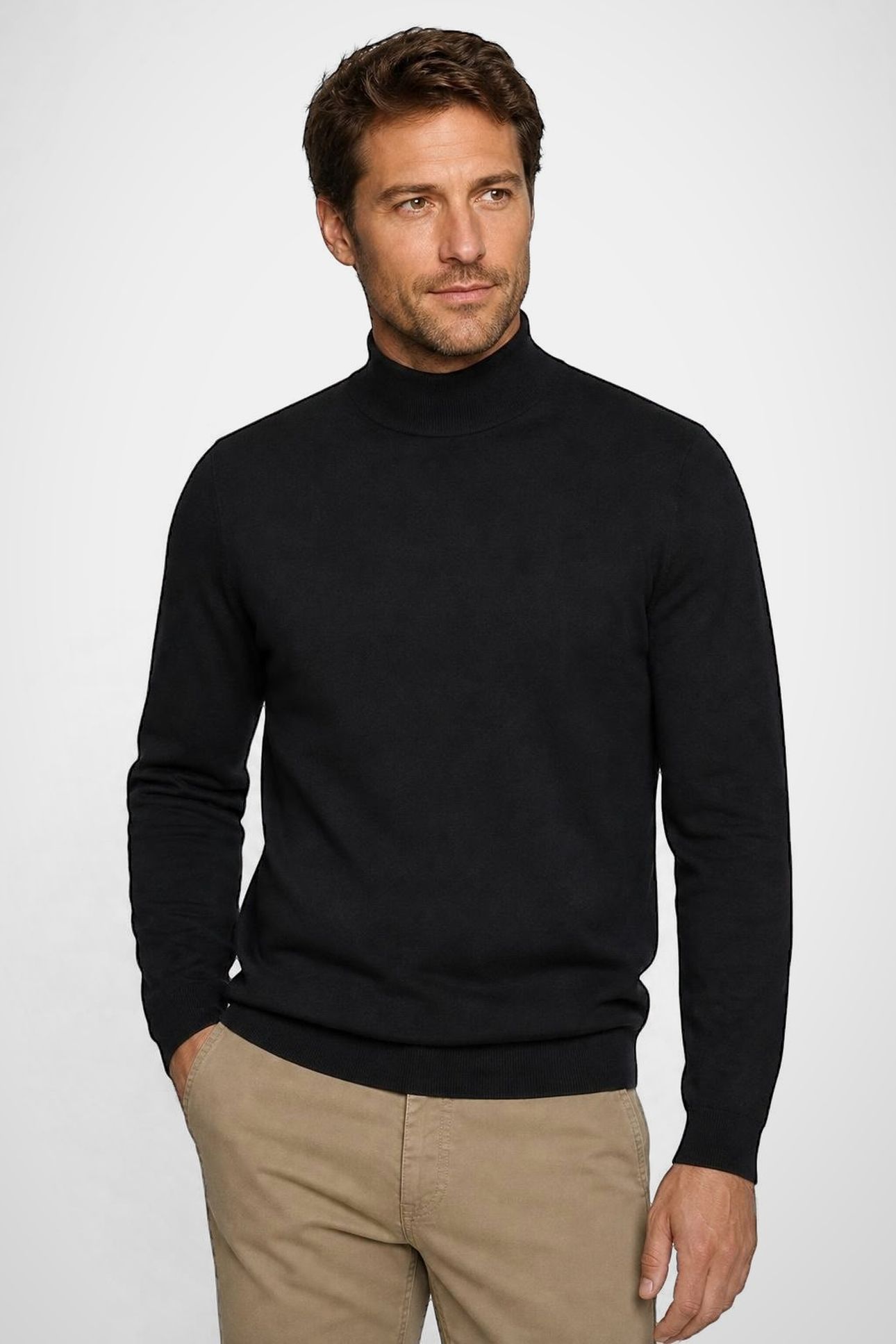 ROLL NECK SWEATER NAVY 1
