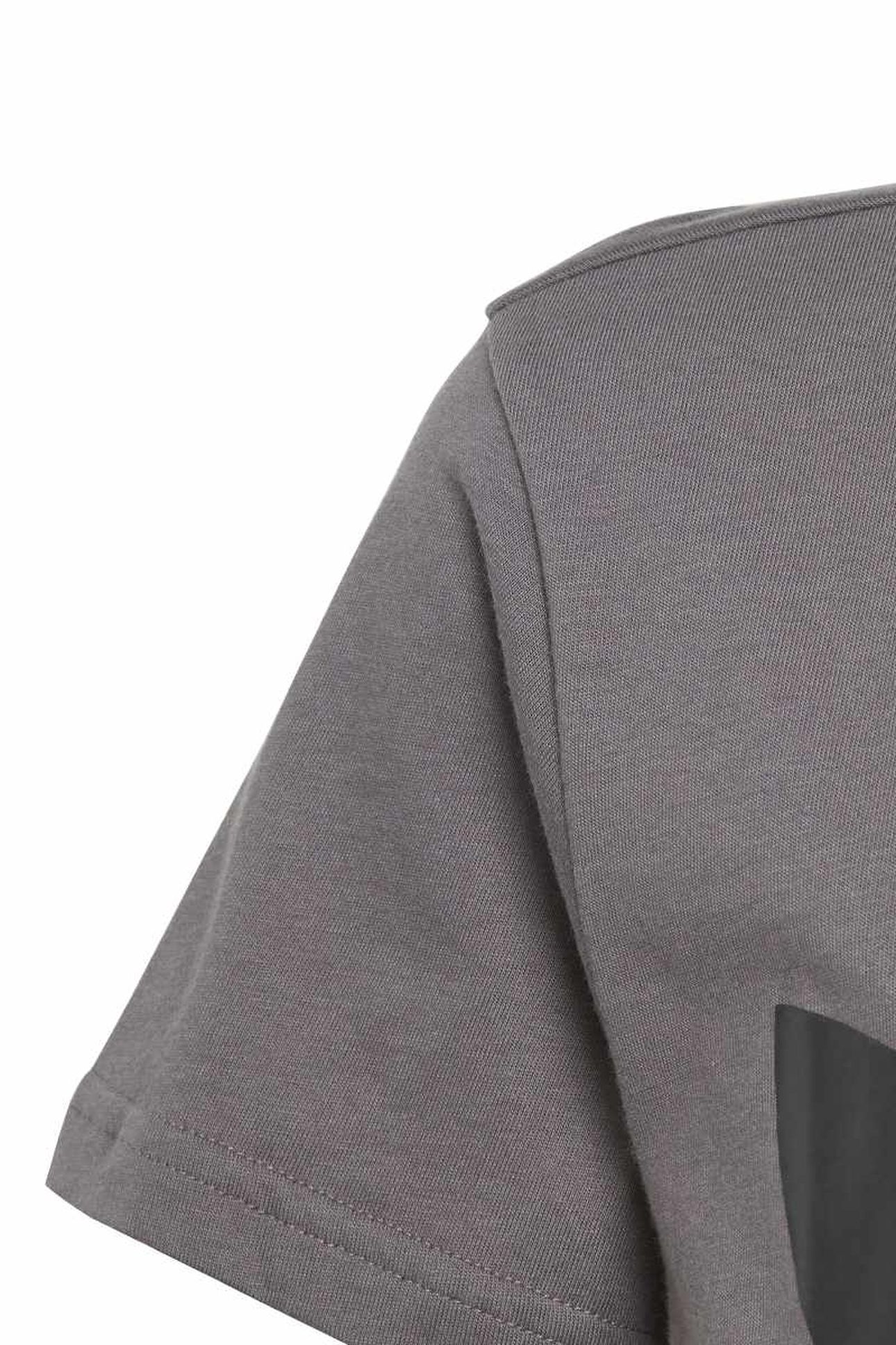 JUNIOR TREFOIL TEE GREY FIVE 7