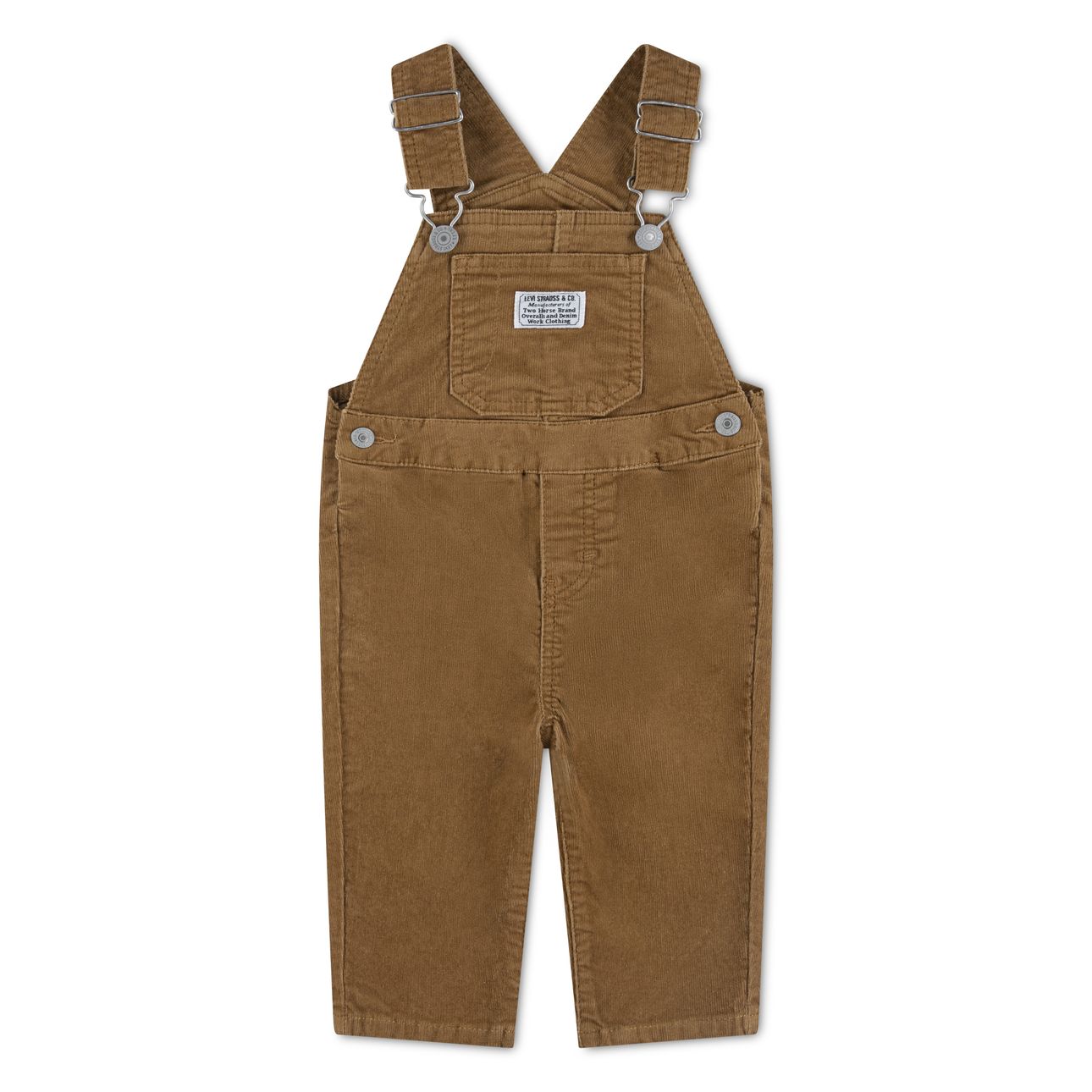 UNISEX CORDUROY OVERALL RODEO BROWN 1