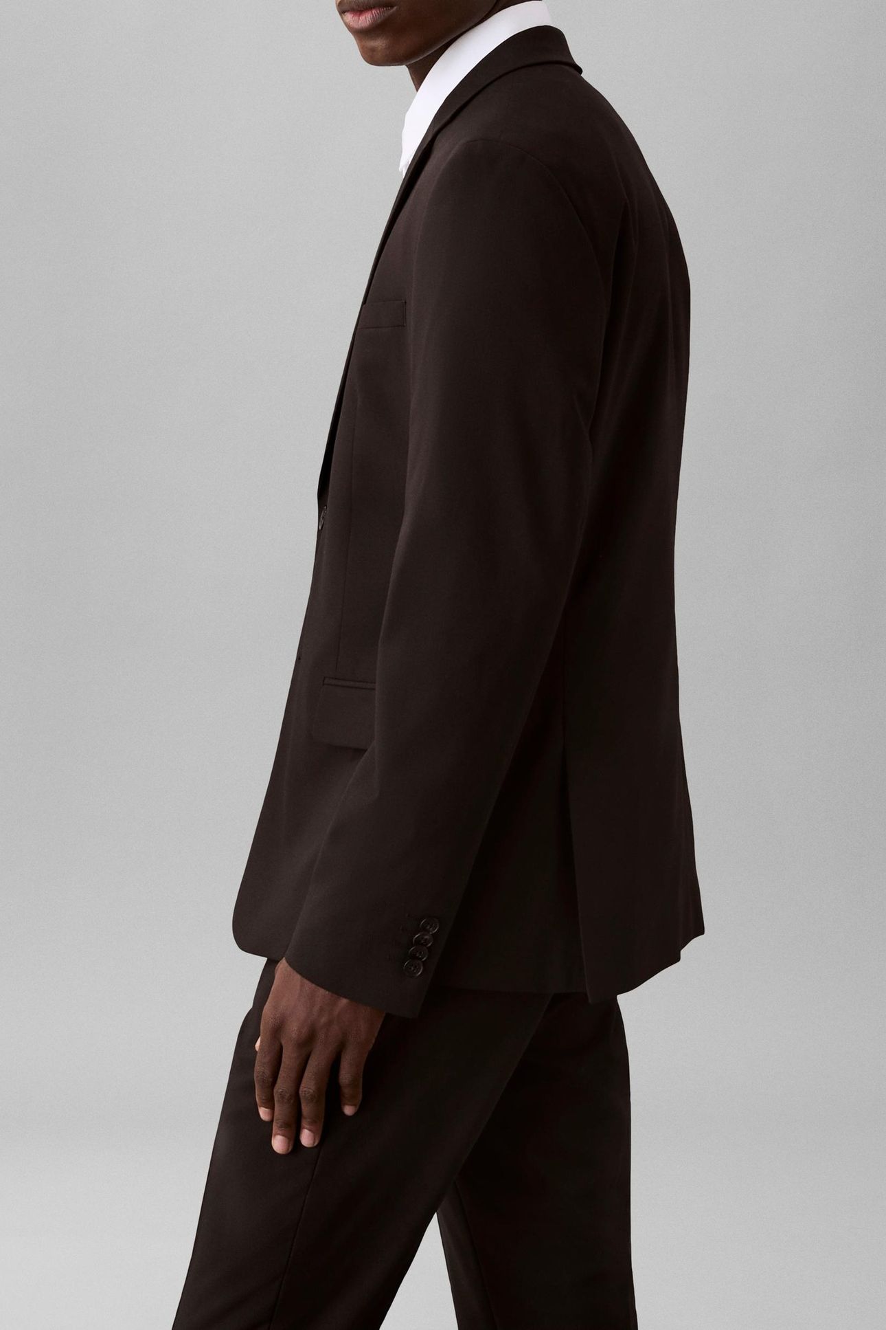 LS ITALIAN WOOL BLEND BLAZER BLACK 5