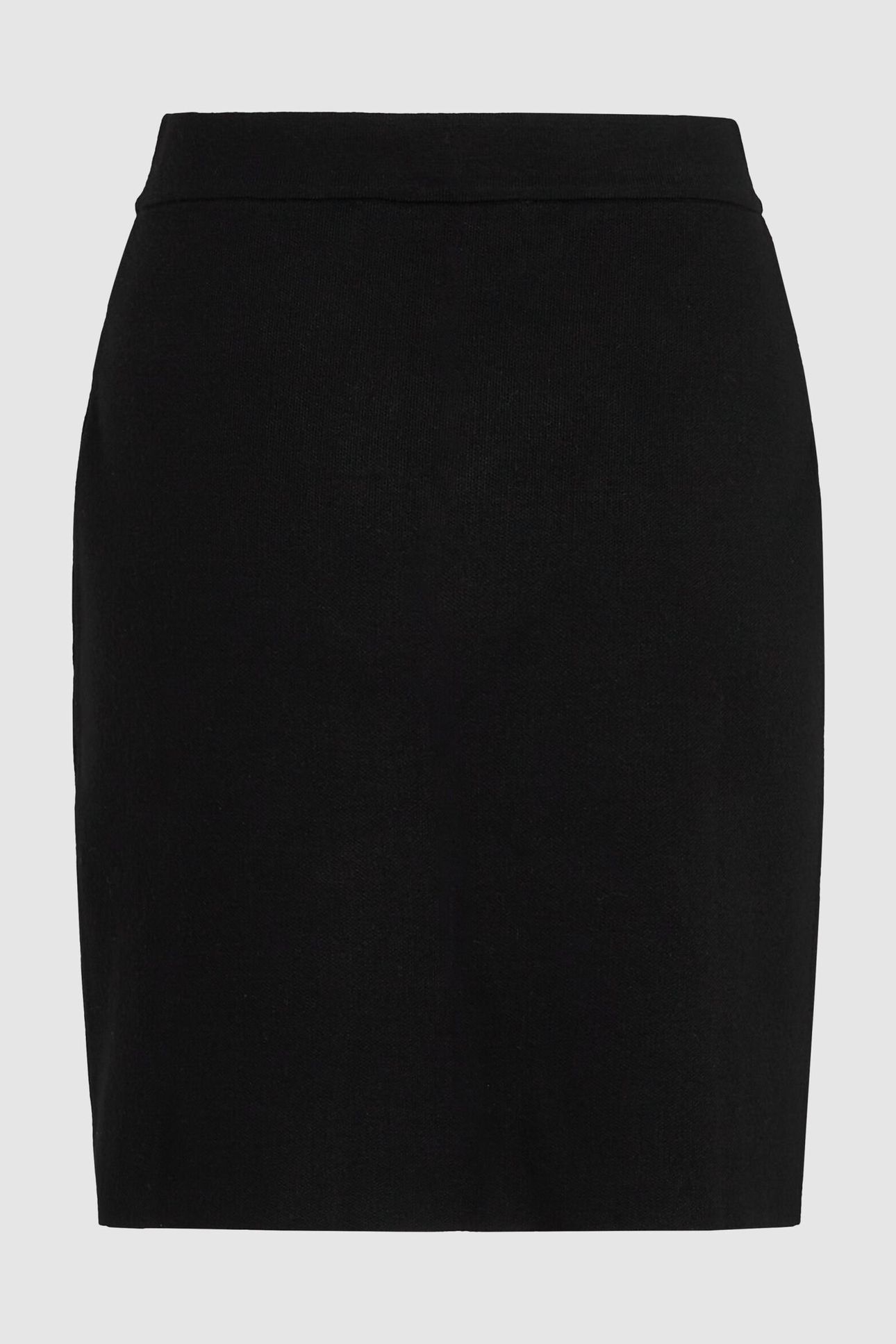 FANCY BUTTONS KNIT SKIRT BLACK 3