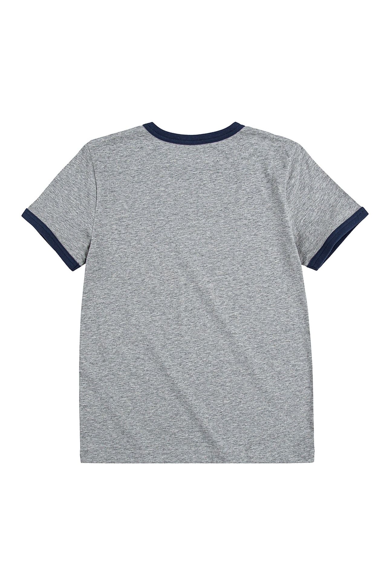 BOYS BATWING RINGER TEE GREY HEATHER 2