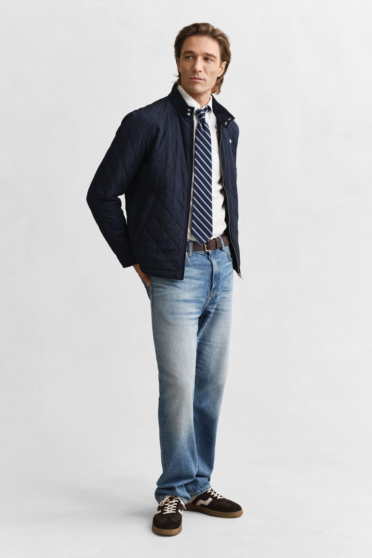 QUILTED WINDCHEATER EVENING BLUE 3