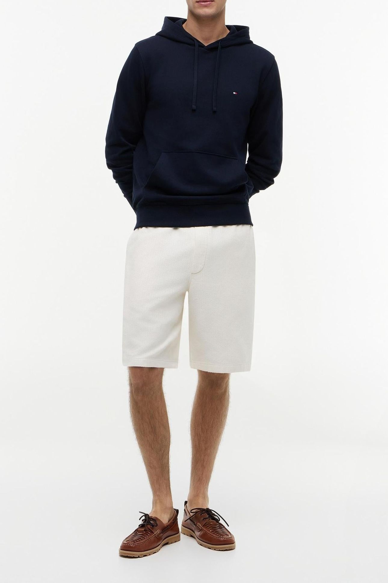 ESSENTIAL TERRY HOODIE NAVY BLUE 4