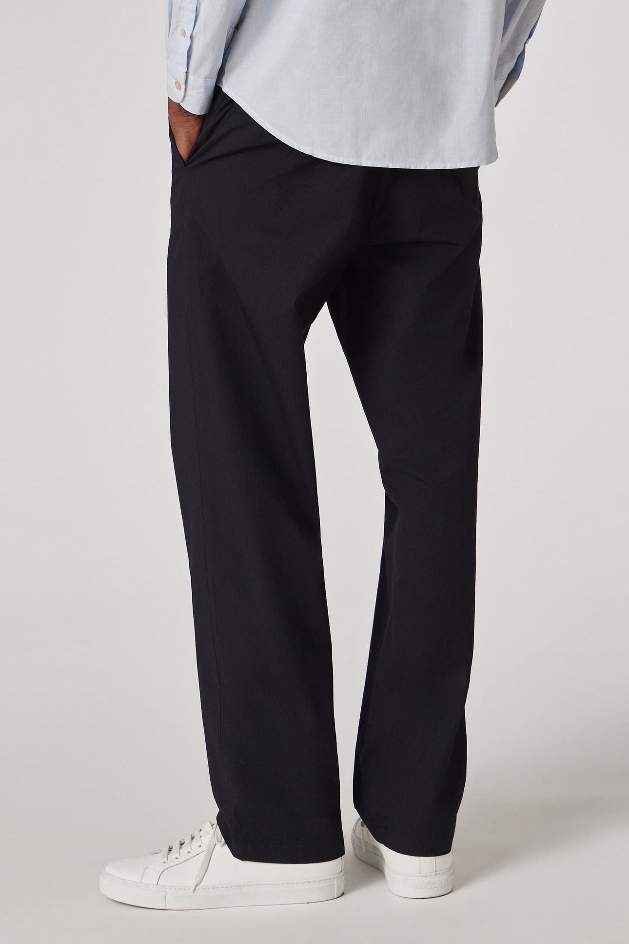 MENS FLEXI WAIST TROUSER VERY DARK NAVY 3