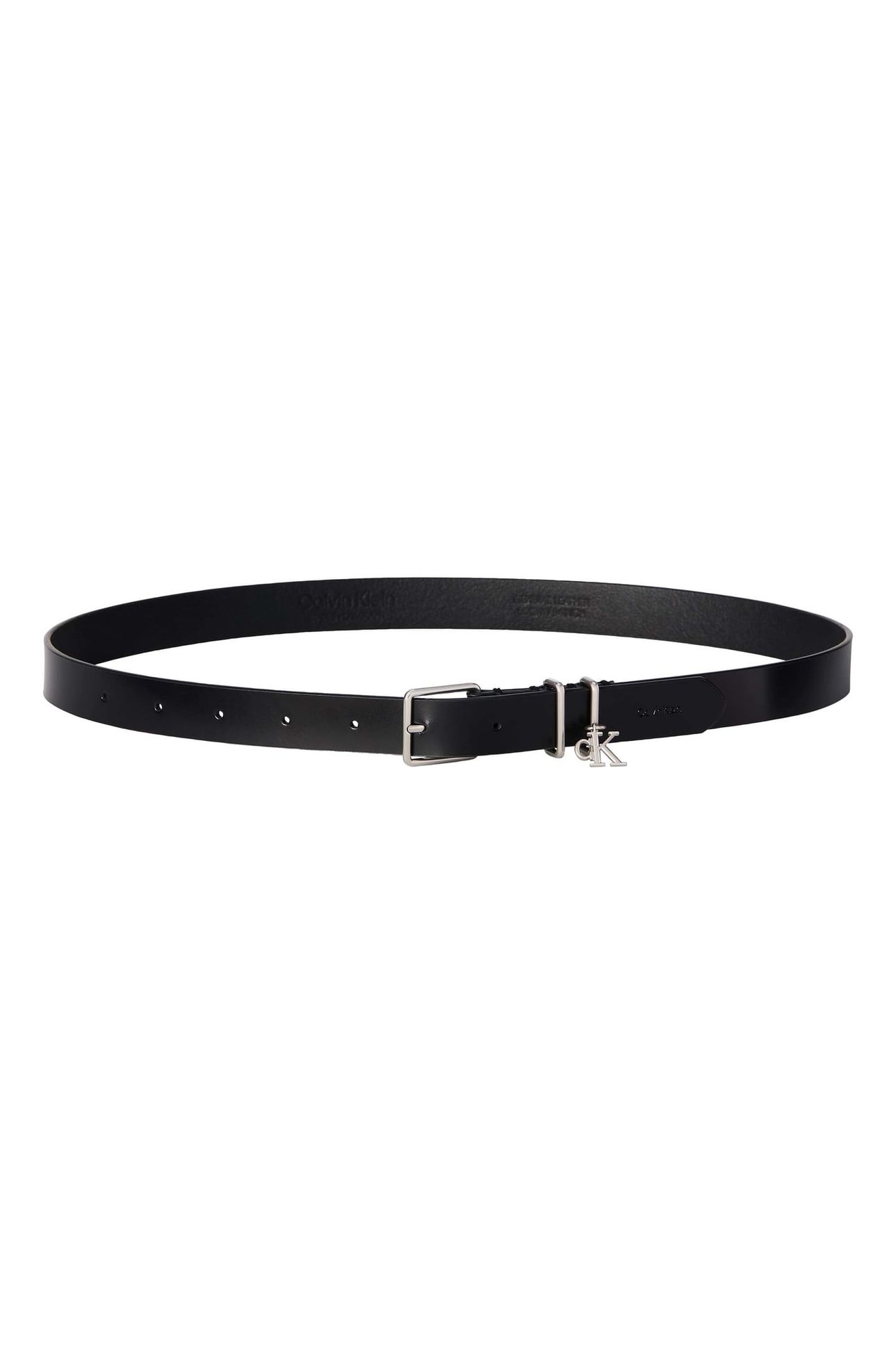 MONOGRAM CHARM KEEP BELT BLACK/ANTIQUE NICKEL 1